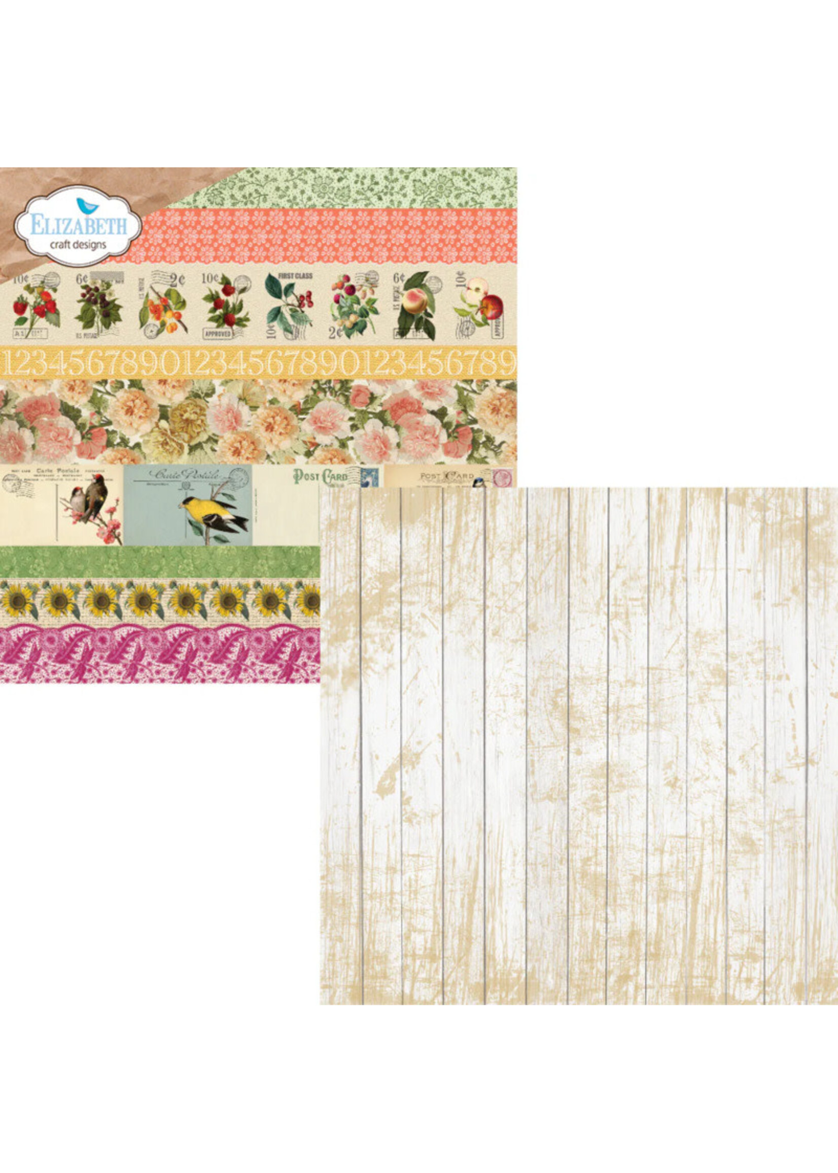 Elizabeth Craft Design ECD 12x12 Paper Pack, Spring Splendor