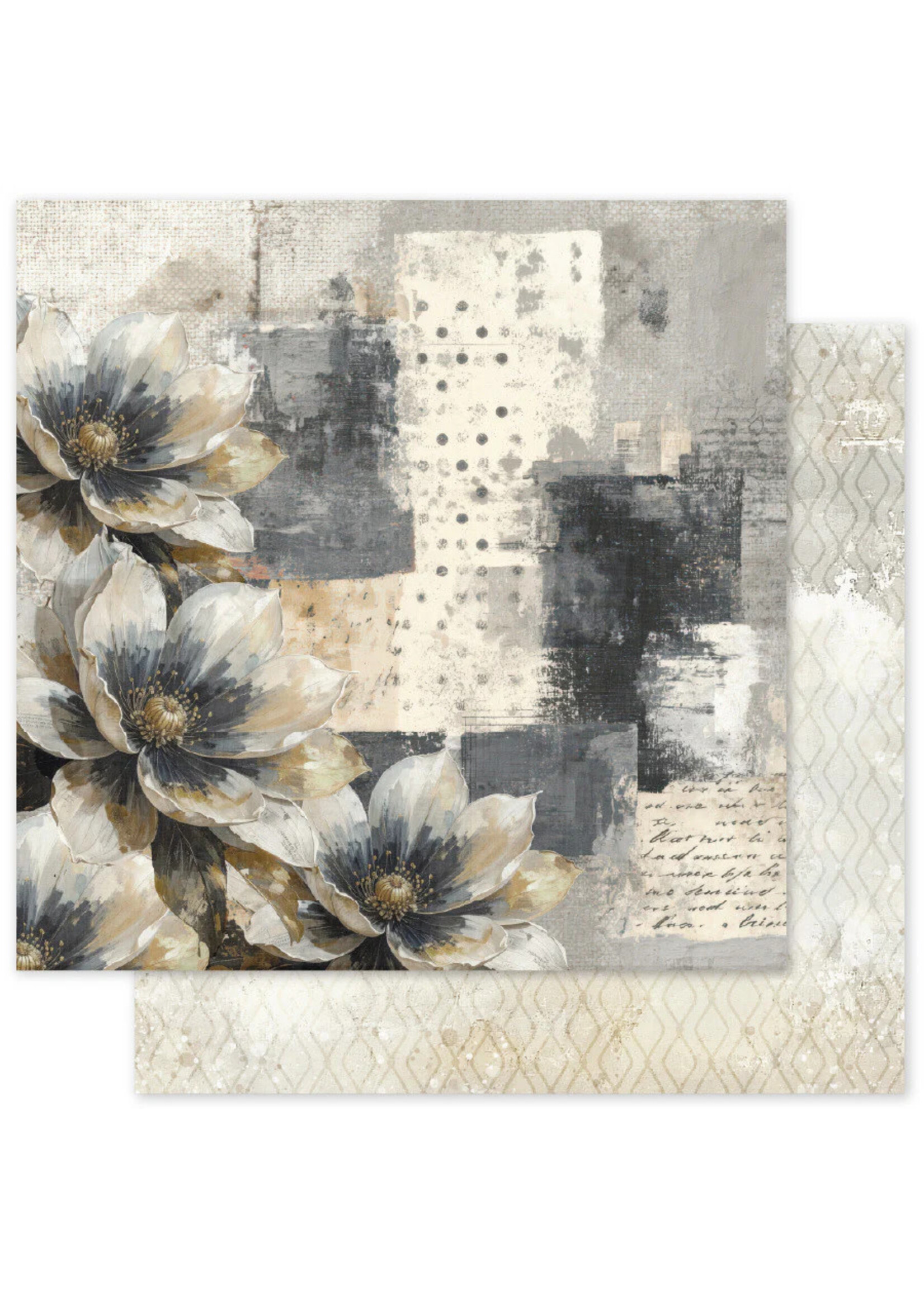 Paper Rose Paper Rose 12x12 Ink & Ivory, A