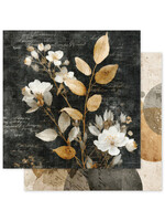 Paper Rose Paper Rose 12x12 Ink & Ivory, B
