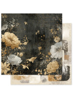 Paper Rose Paper Rose 12x12 Ink & Ivory, D