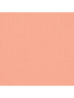 Bazzill 12x12 Mono Canvas Cardstock, Coral Cream