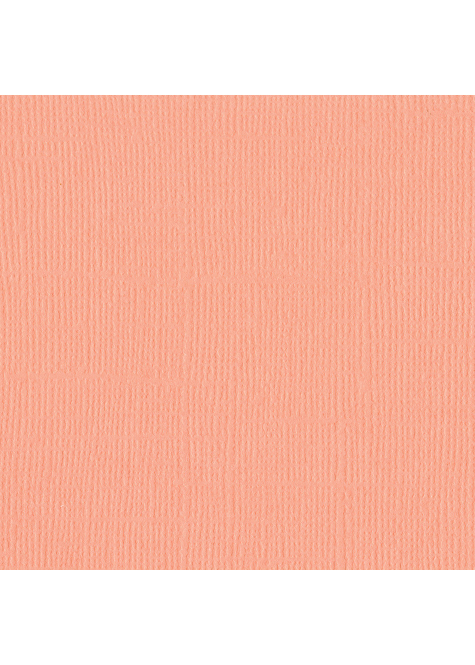 Bazzill 12x12 Mono Canvas Cardstock, Coral Cream