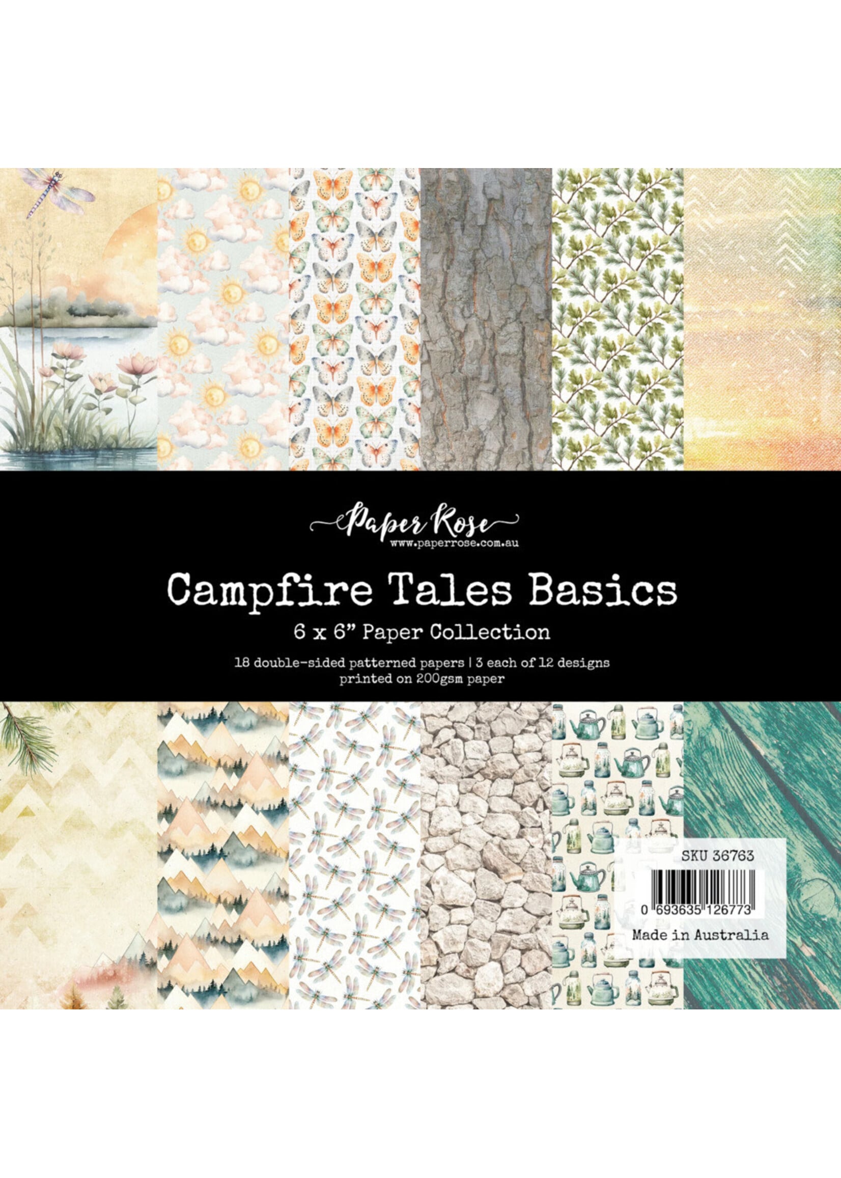 Paper Rose Paper Rose 6x6 Paper Collection, Campfire Tales Basics