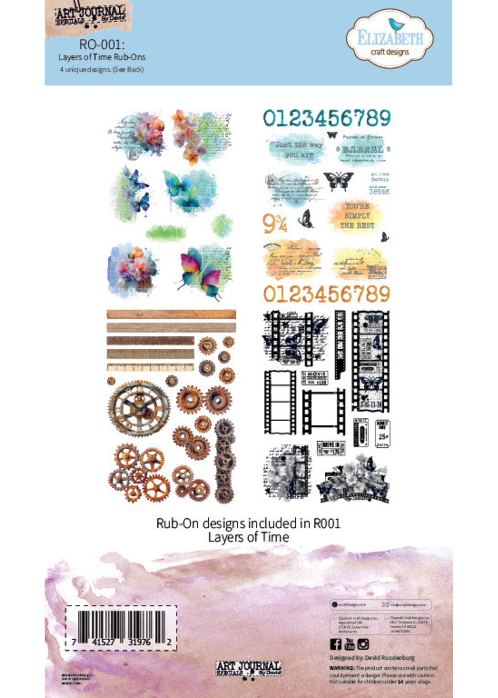 Elizabeth Craft Design Elizabeth Craft Rub-Ons, Layers of Time