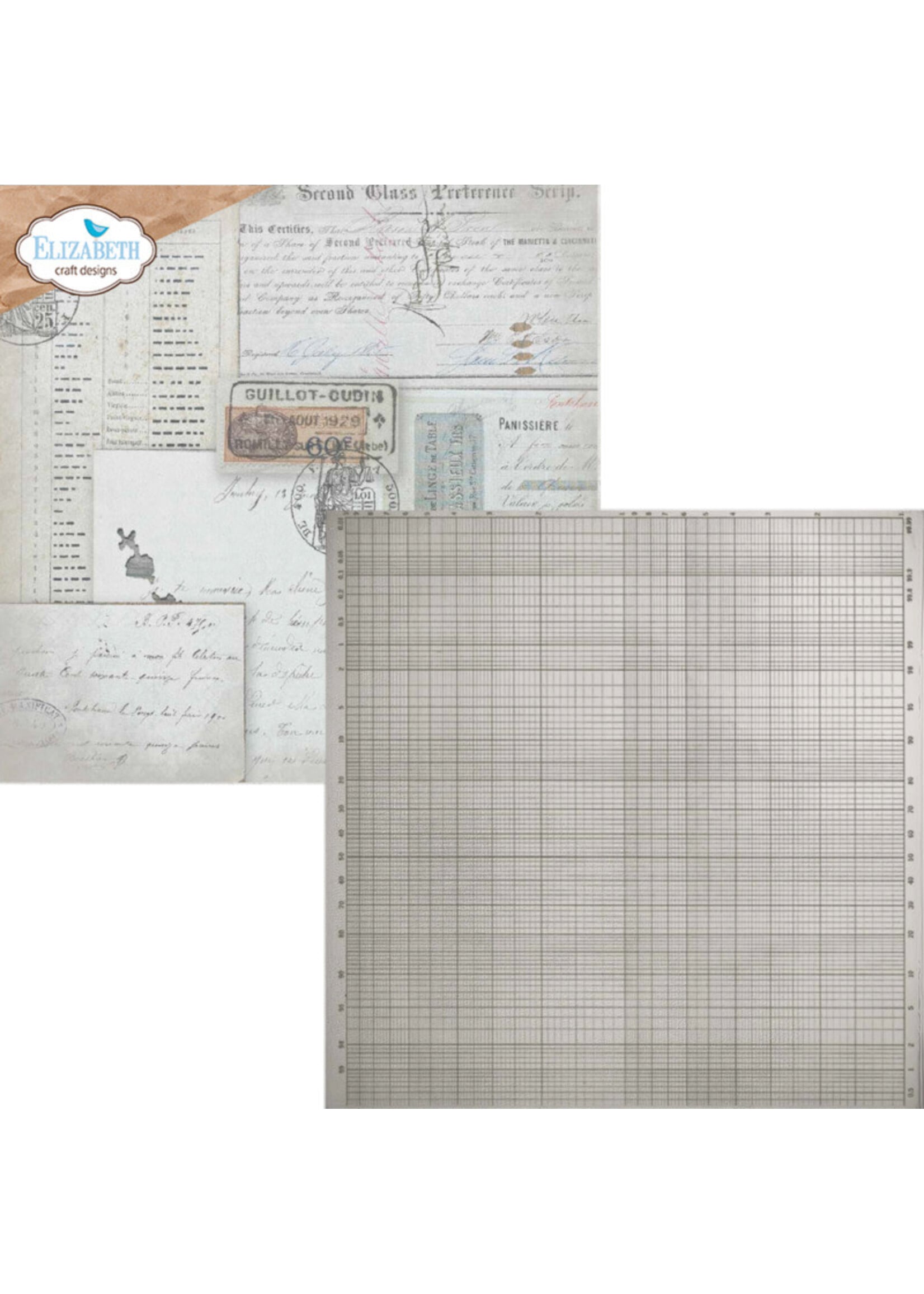 Elizabeth Craft Design Elizabeth Craft 12x12 Paper Pack, Backgrounds - Volume 5