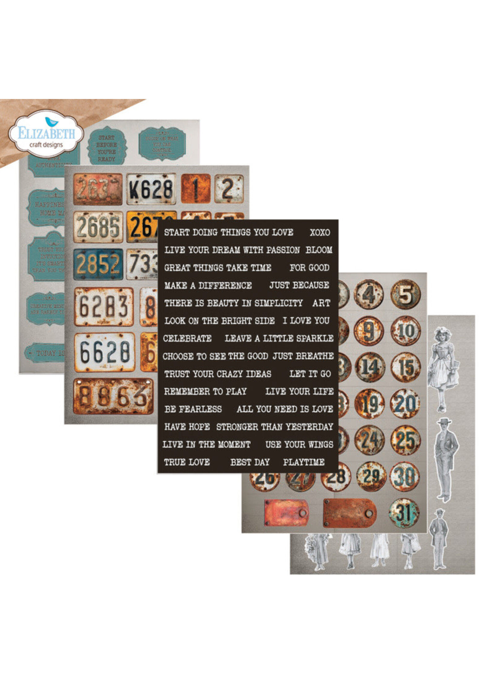 Elizabeth Craft Design Elizabeth Craft Journal Ephemera, 2