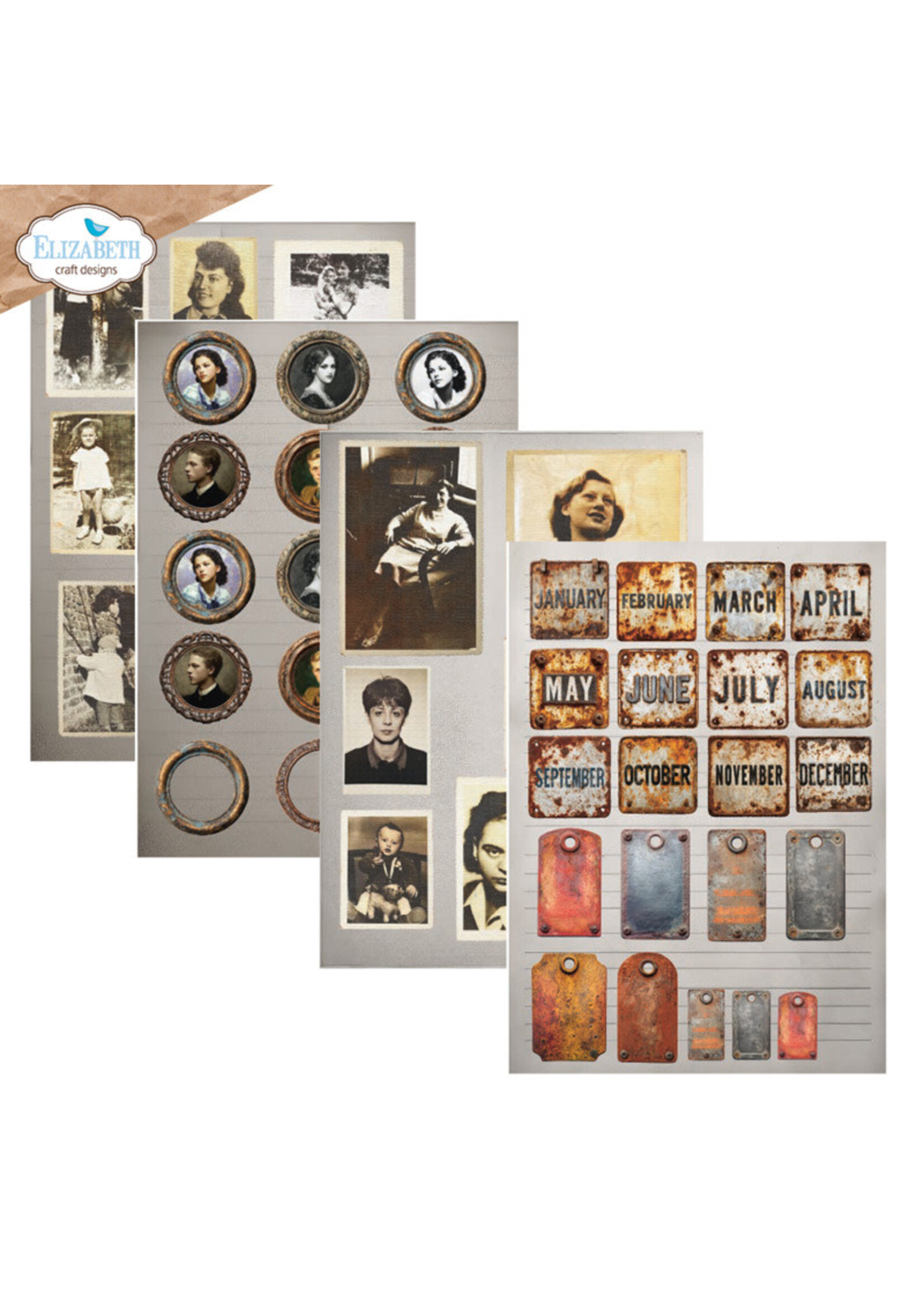 Elizabeth Craft Design Elizabeth Craft Journal Ephemera, 2