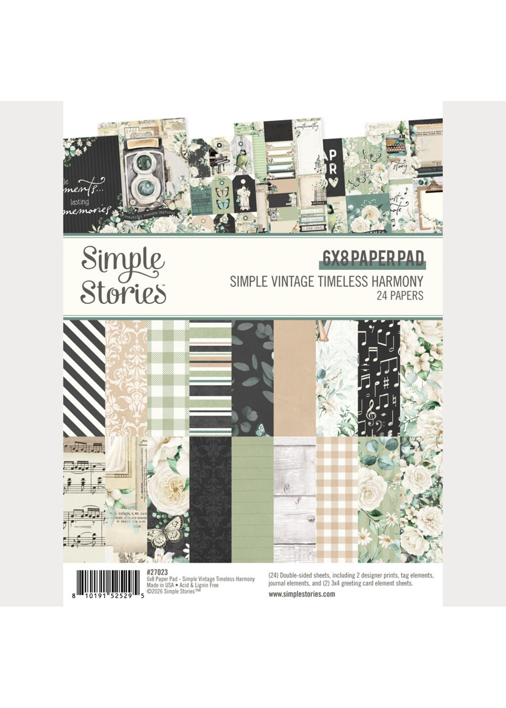 Simple Stories Simple Stories 6x8 Paper Pad, Simple Vintage Timeless Harmony