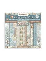 Stamperia Stamperia 12X12 Backgrounds Paper Pad, White Christmas