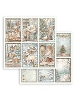Stamperia Stamperia 12X12 Paper, SBB1158 White Christmas - 6 Cards