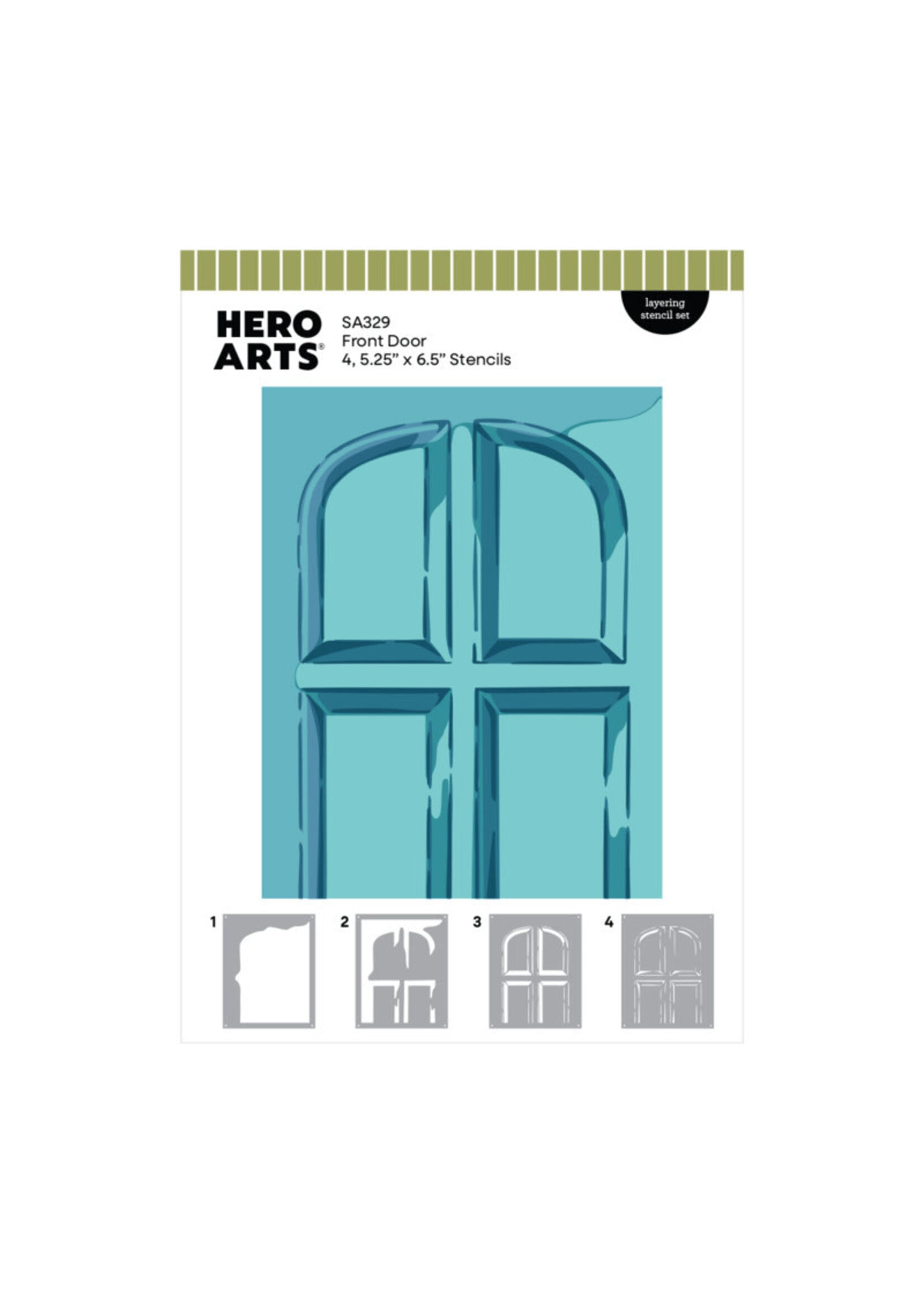 Hero  Arts Hero Arts Layering Stencil Set, Front Door