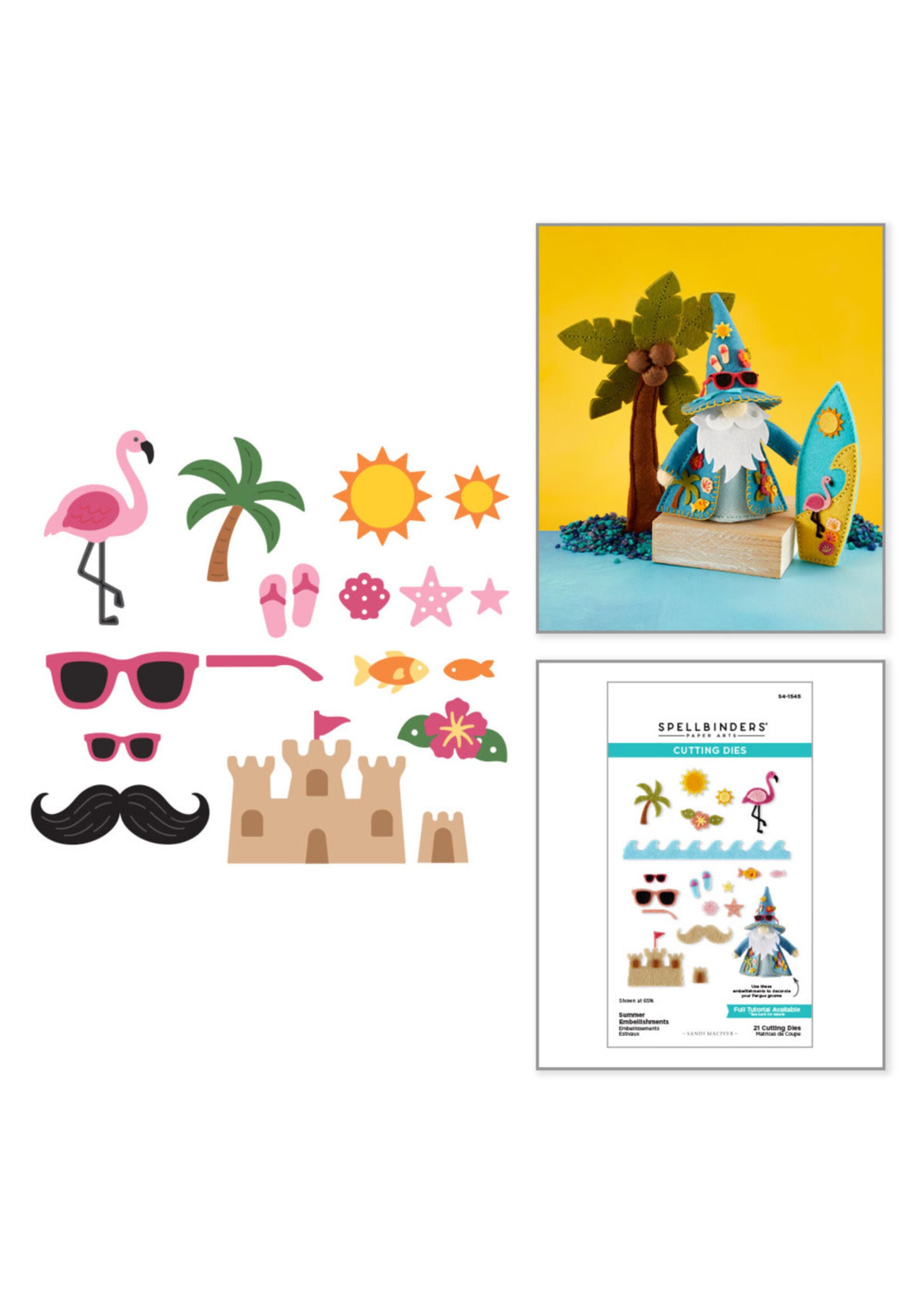 Spellbinders Spellbinders Die, Summer Embellishments
