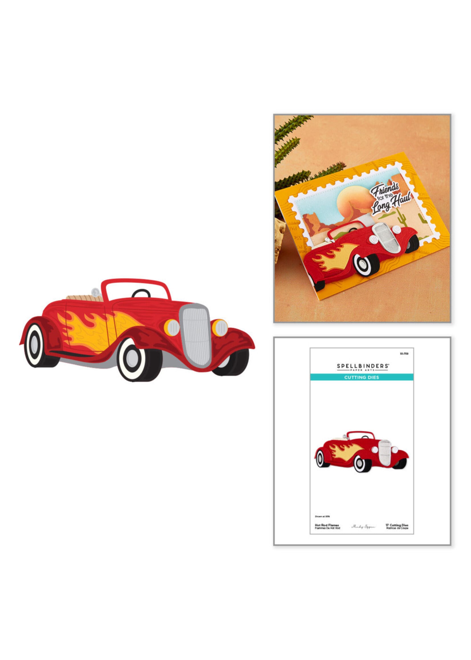 Spellbinders Spellbinders Die, Hot Rod Flames