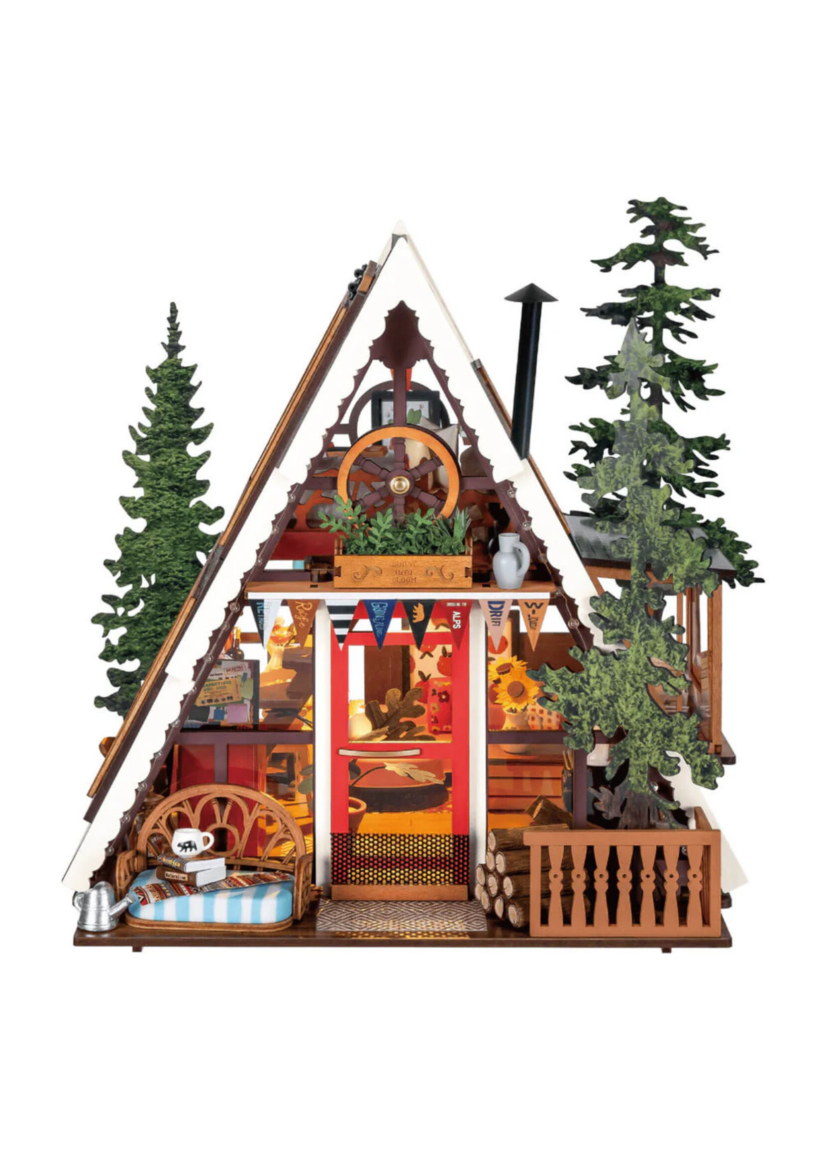 Rolife Rolife DIY Miniature House, A-Frame Cabin