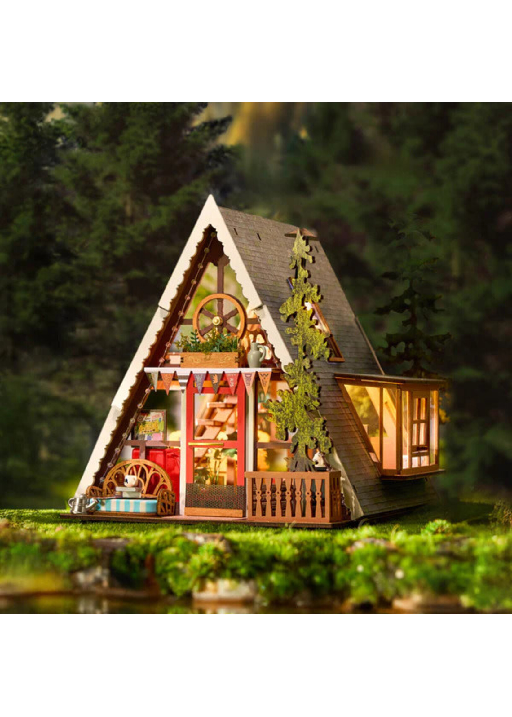 Rolife Rolife DIY Miniature House, A-Frame Cabin