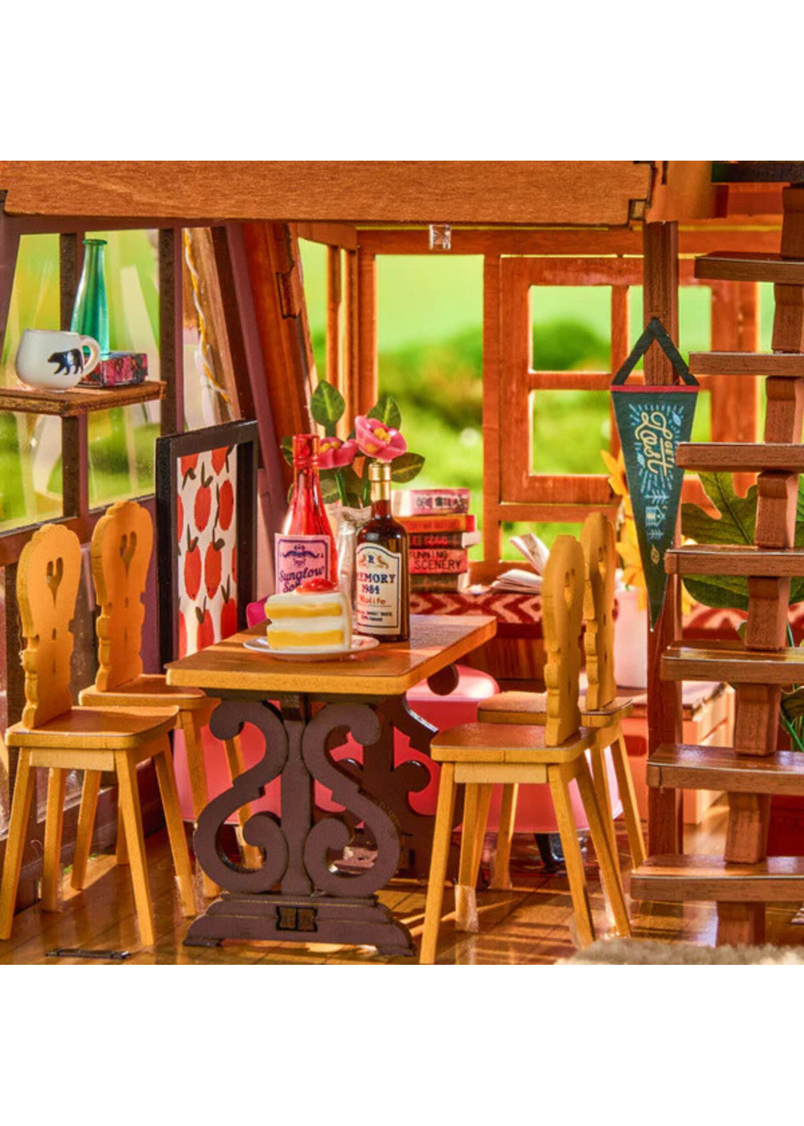 Rolife Rolife DIY Miniature House, A-Frame Cabin