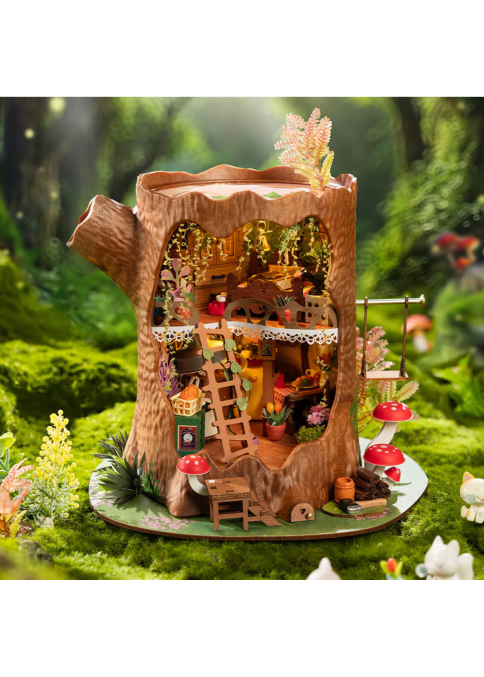 Rolife Rolife DIY Miniature House, Fairytale Tree House