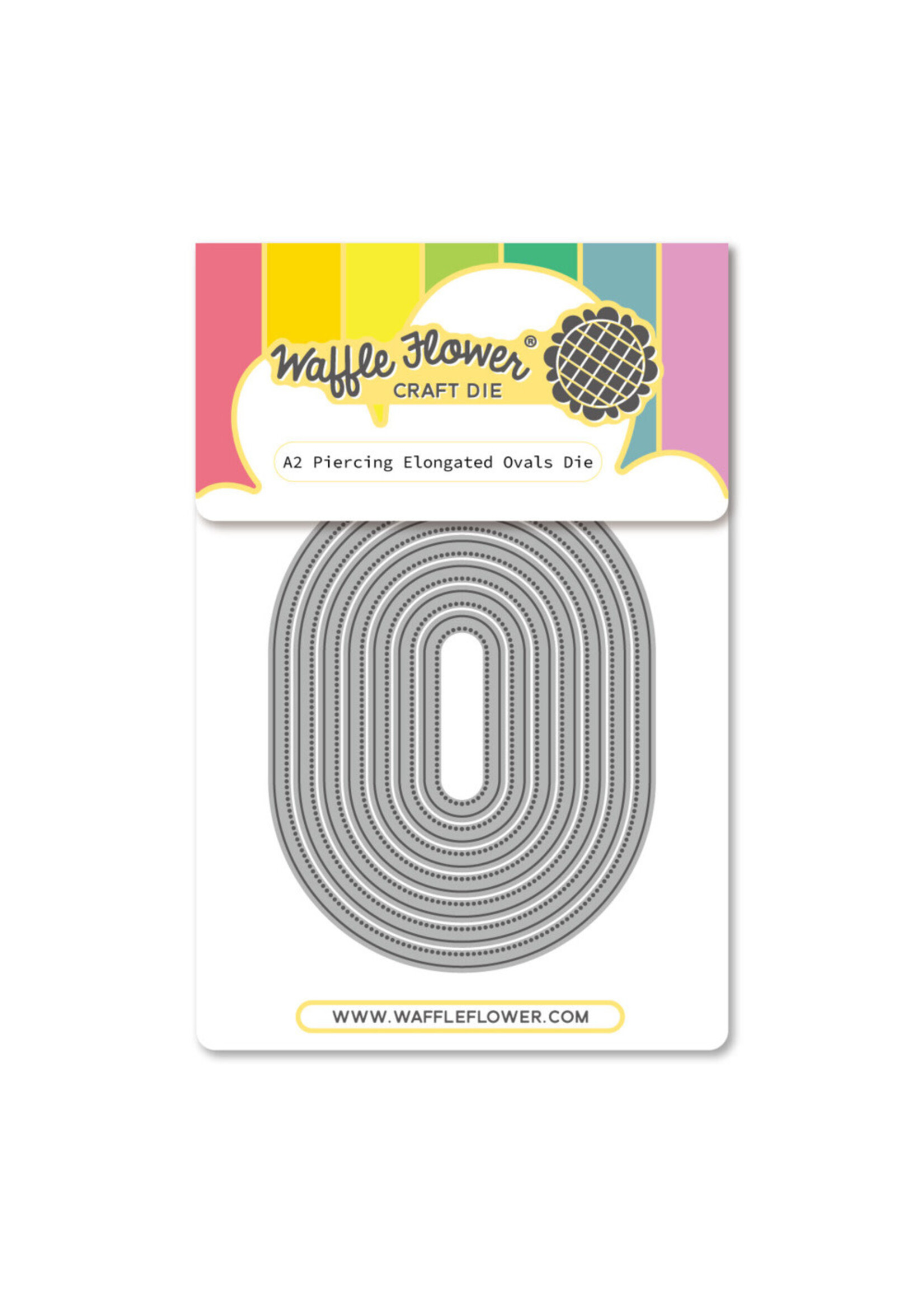 Waffle Flower Waffle Flower Die, A2 Piercing Elongated Ovals