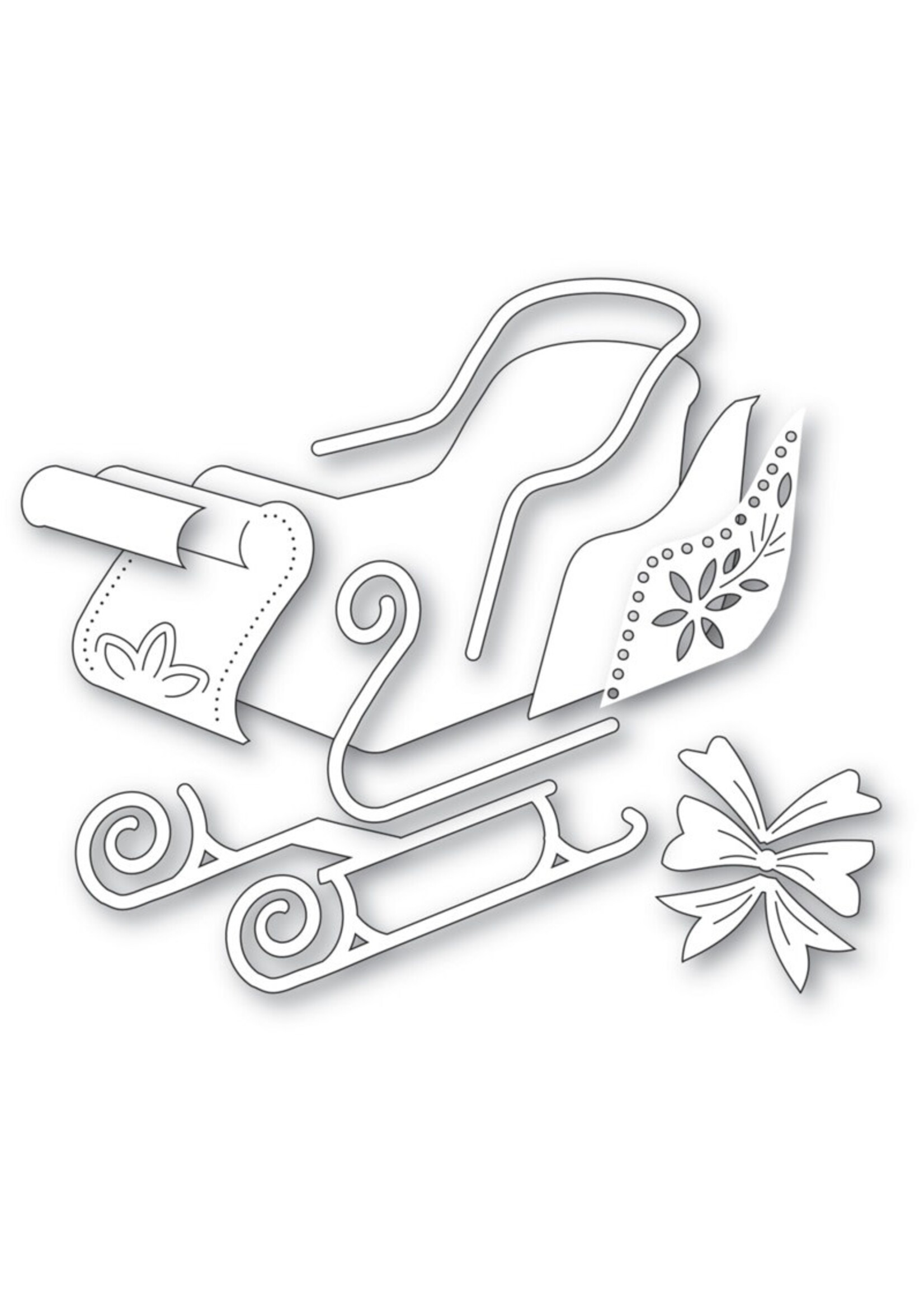 Poppy Stamps Die, Luxury Sleigh