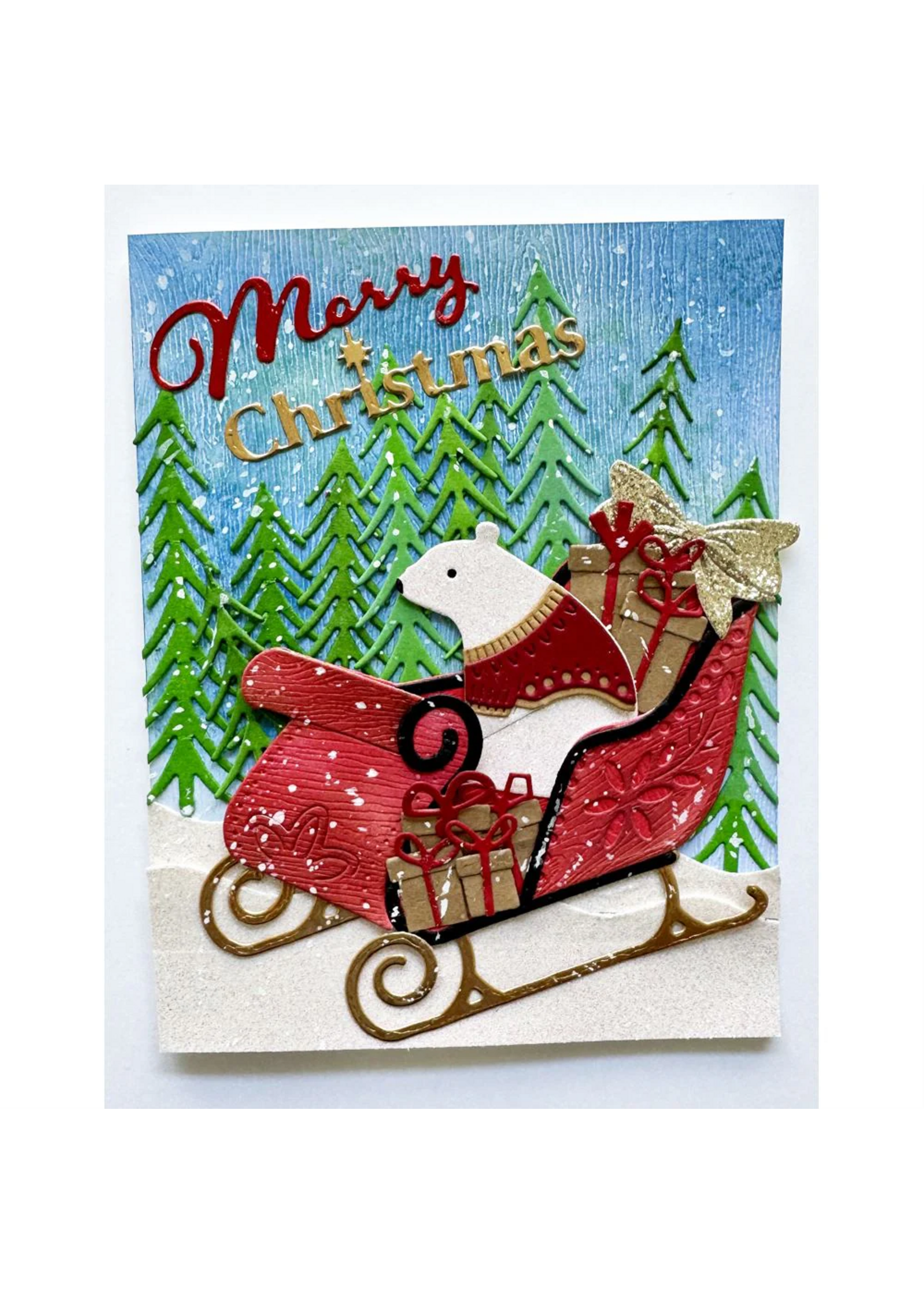 Poppy Stamps Die, Luxury Sleigh