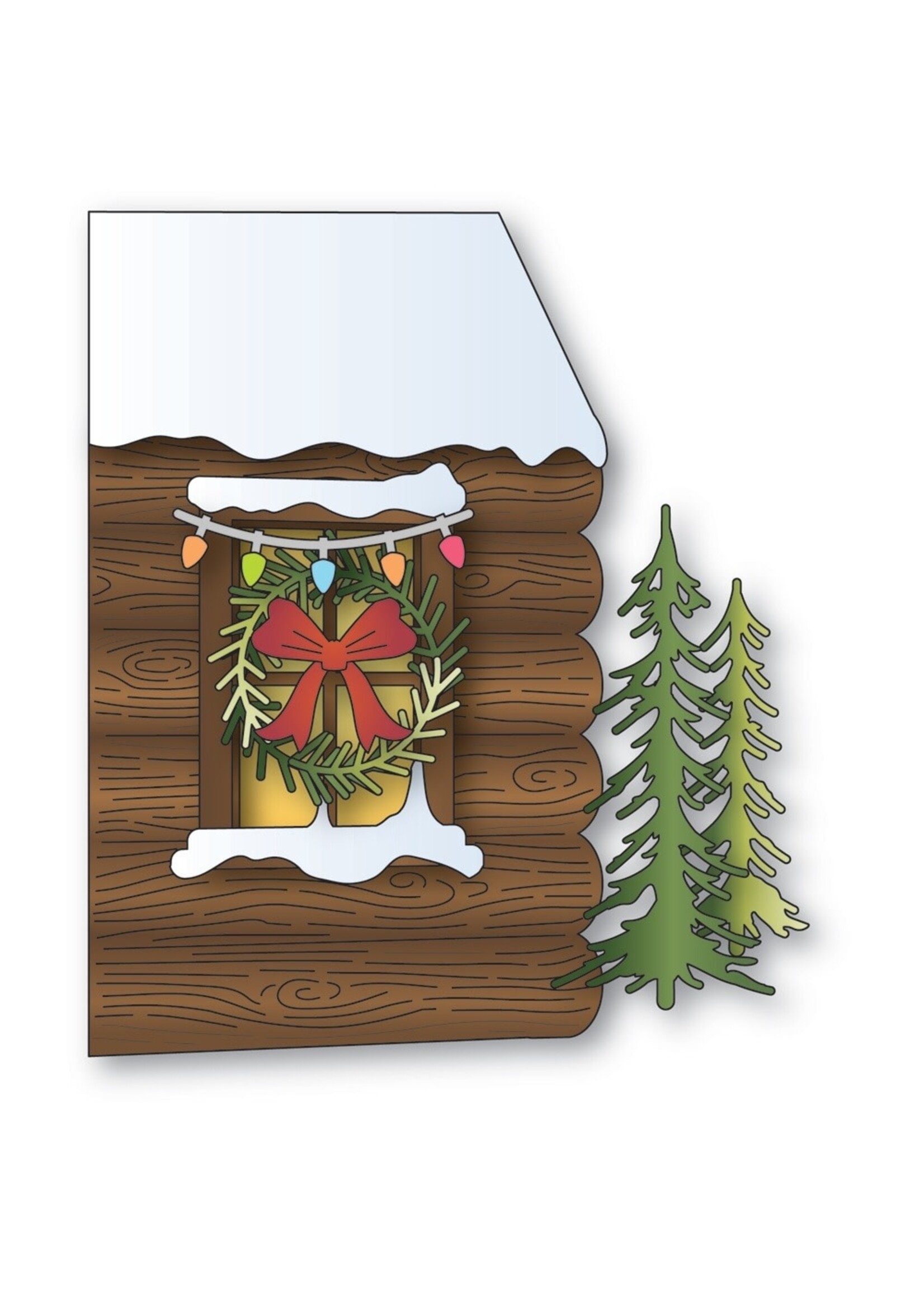 Memory Box Memory Box Die, Log Cabin Scene