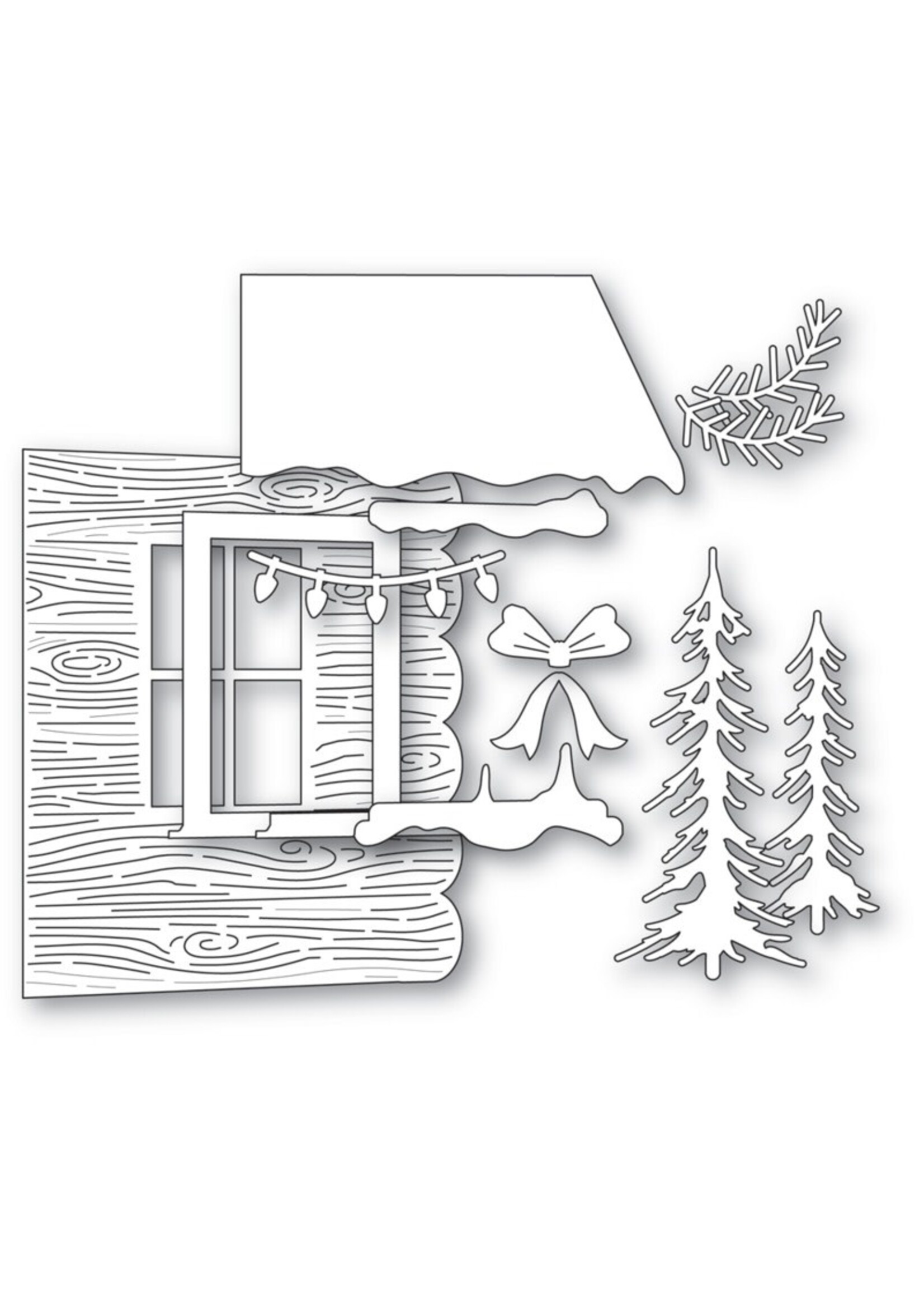 Memory Box Memory Box Die, Log Cabin Scene
