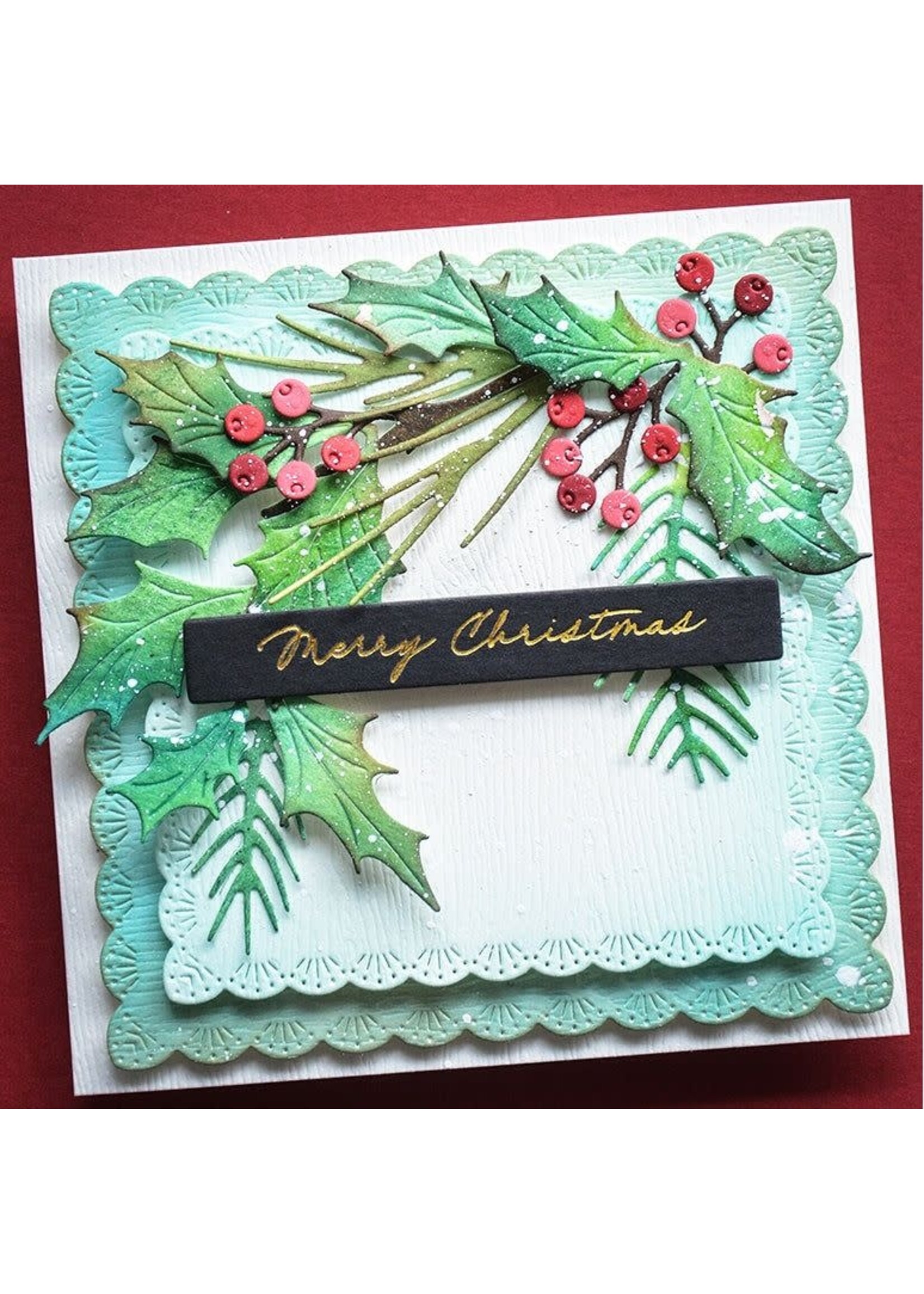 Memory Box Memory Box Die, Fan Stitch Scalloped Square Frames