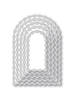 Memory Box Memory Box Die, Fan Stitch Scalloped Arch Frames