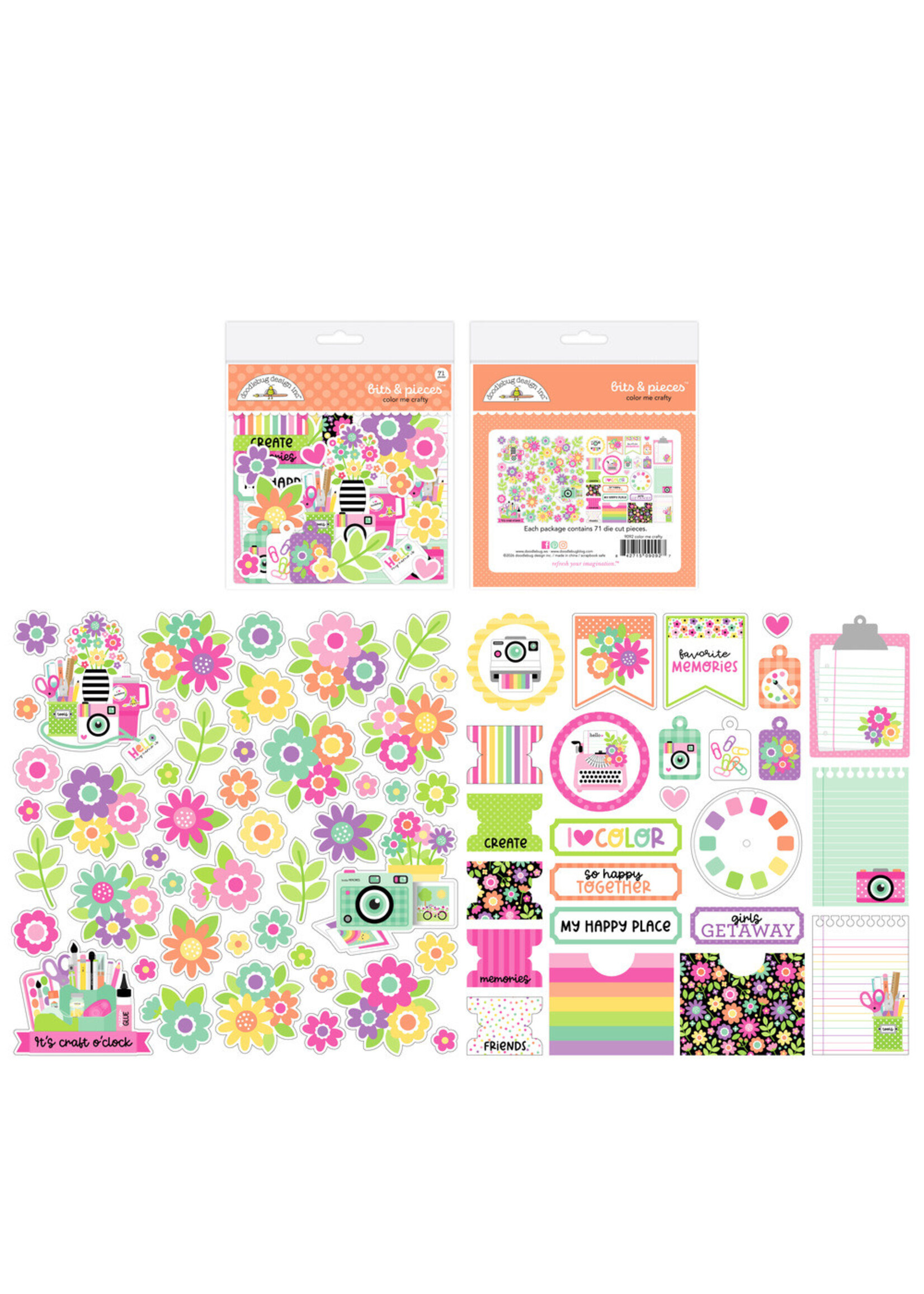 Doodlebug Doodlebug Bits & Pieces, Color Me Crafty