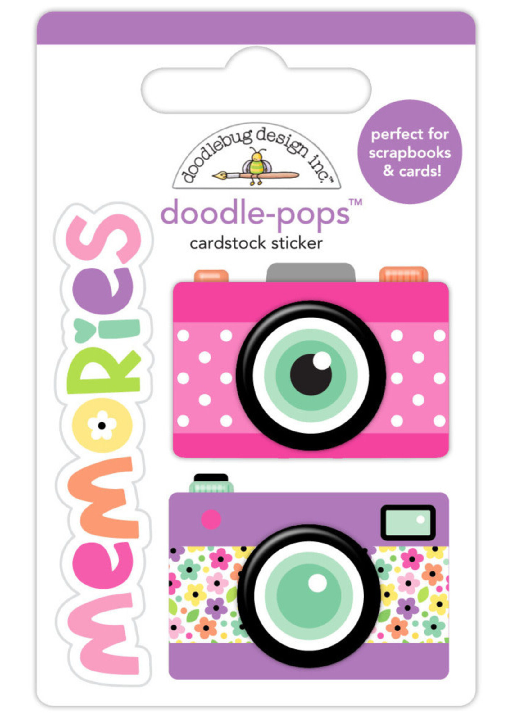 Doodlebug Doodlebug Doodle-Pops 3D Sticker, Making Memories