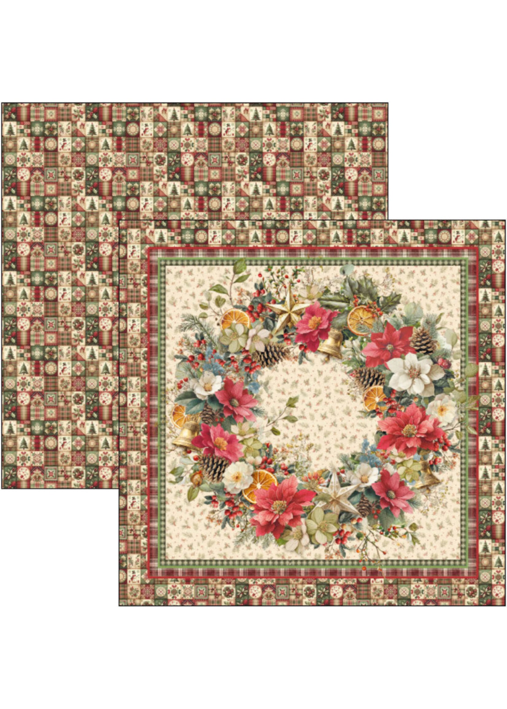 Ciao Bella Ciao Bella 12x12 Paper Pad, Merry & Bright