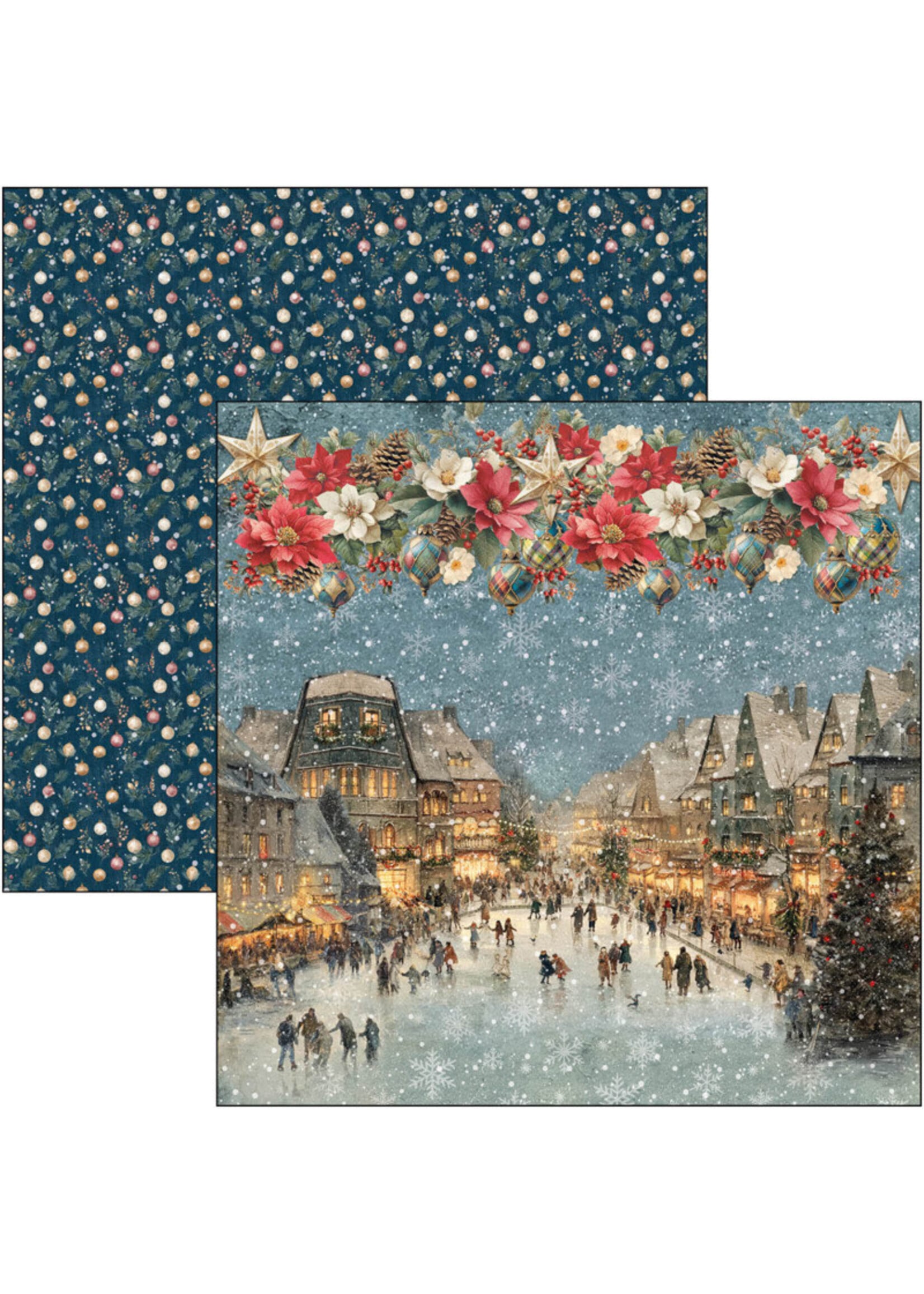Ciao Bella Ciao Bella 12x12 Paper Pad, Merry & Bright