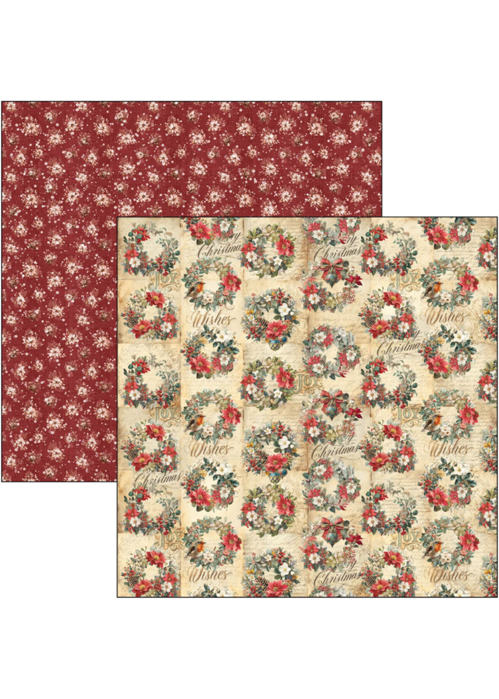 Ciao Bella Ciao Bella 12x12 Patterns Pad, Merry & Bright