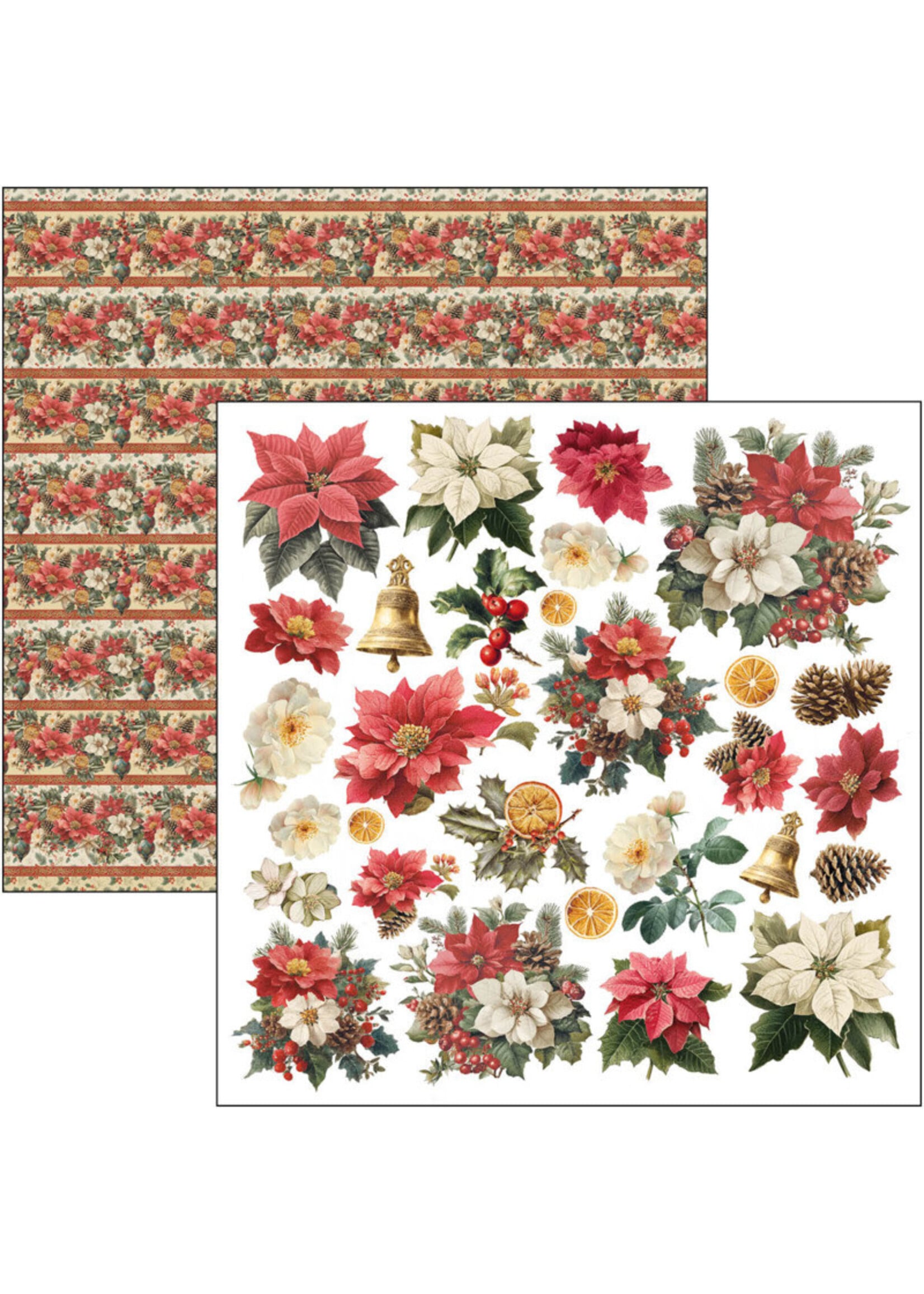 Ciao Bella Ciao Bella 12x12 Patterns Pad, Merry & Bright