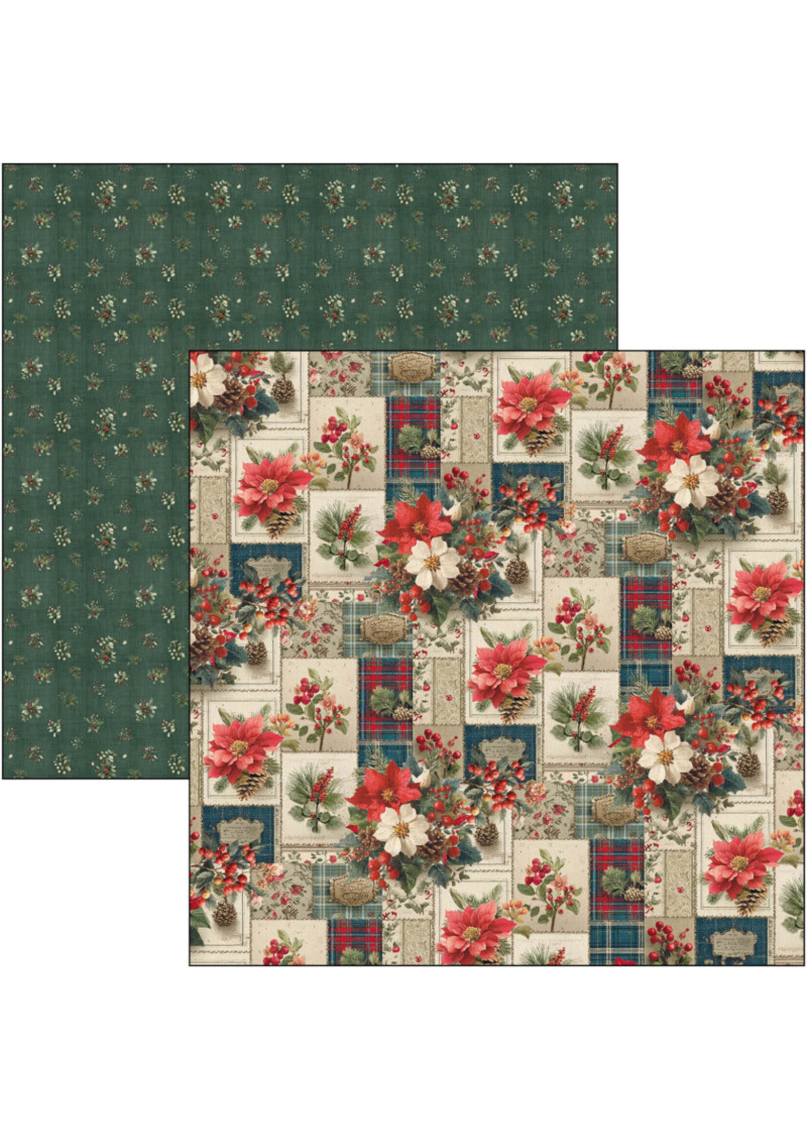 Ciao Bella Ciao Bella 12x12 Patterns Pad, Merry & Bright