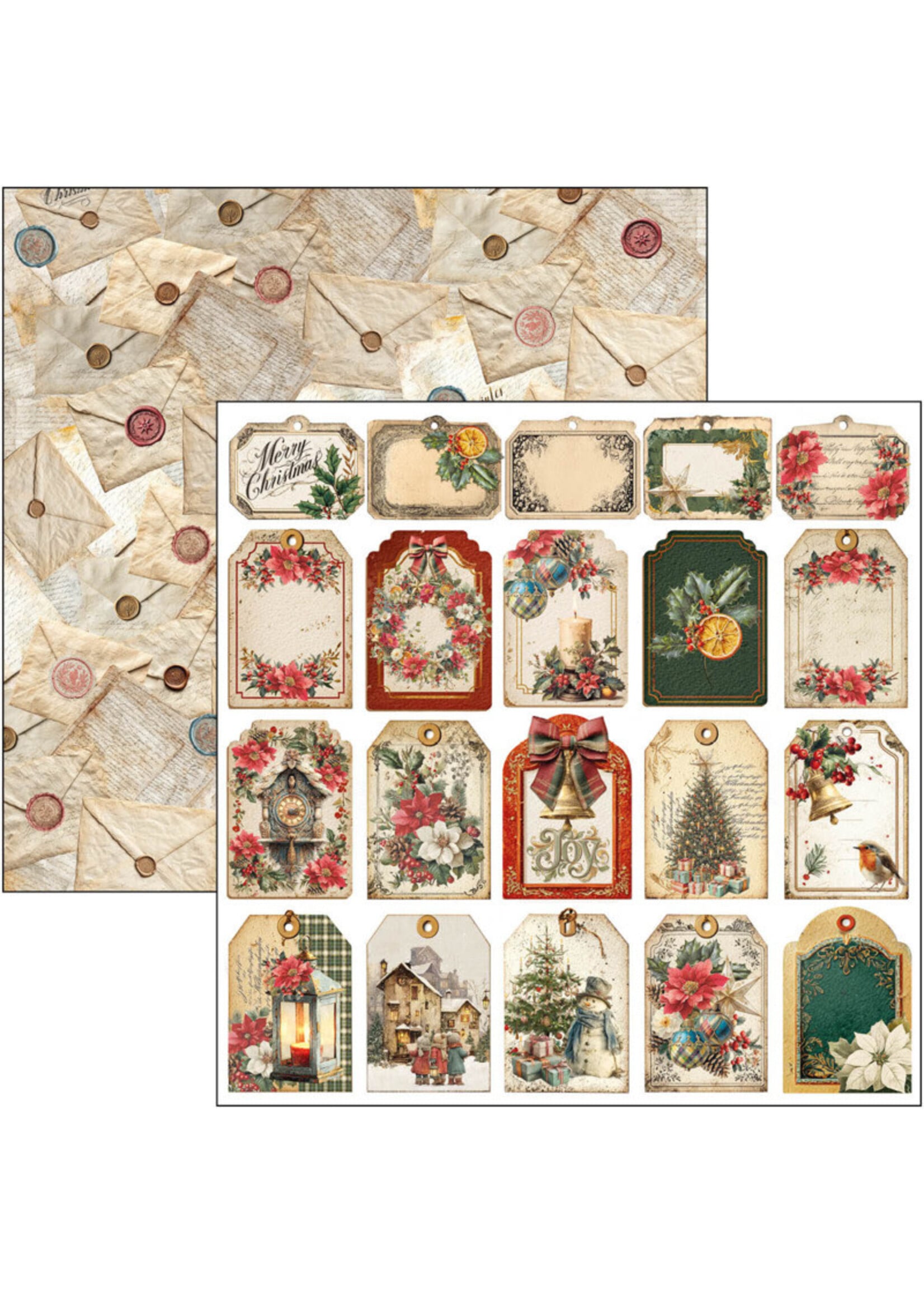 Ciao Bella Ciao Bella 12x12 Patterns Pad, Merry & Bright