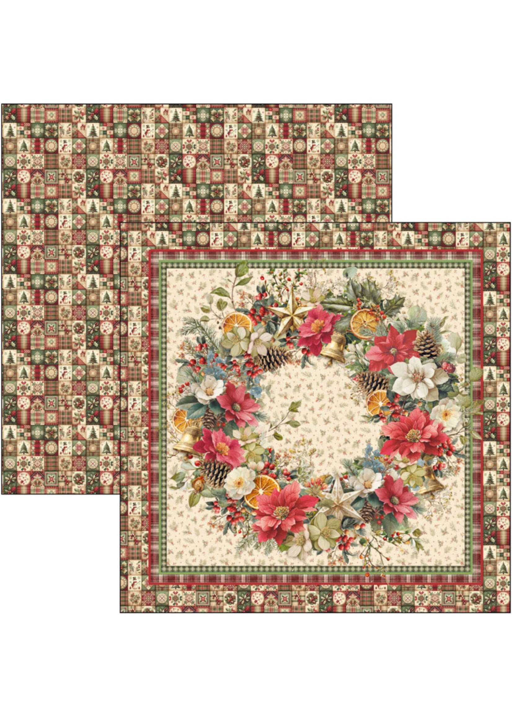 Ciao Bella Ciao Bella 8x8 Paper Pad, Merry & Bright
