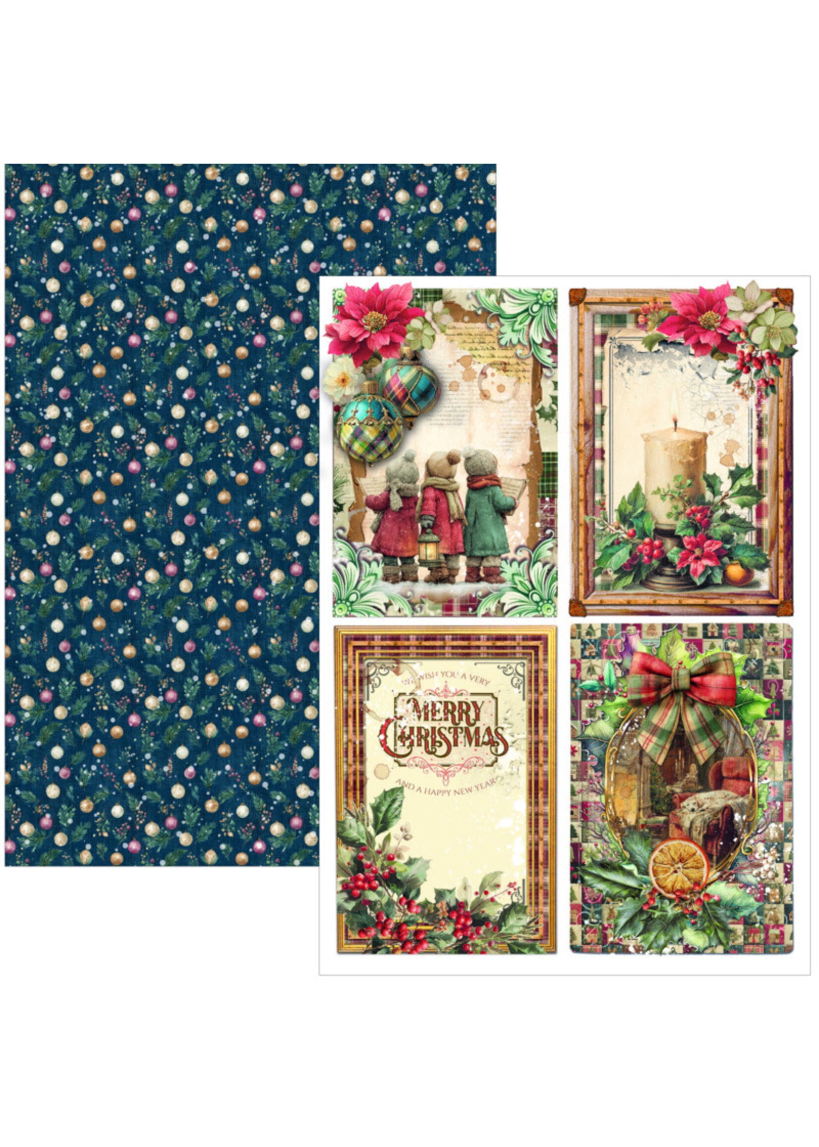 Ciao Bella Ciao Bella A4 Creative Pad, Merry & Bright