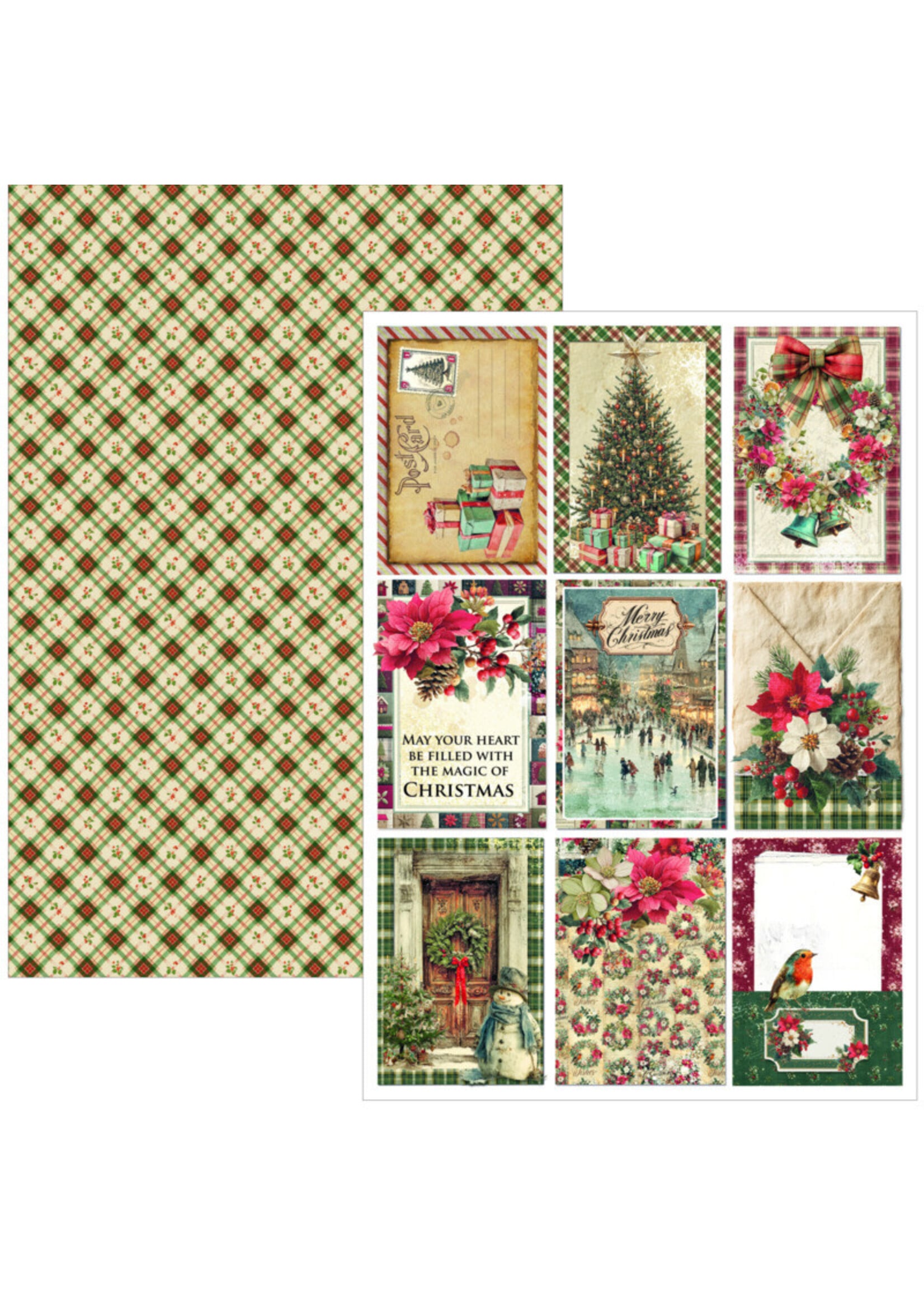 Ciao Bella Ciao Bella A4 Creative Pad, Merry & Bright