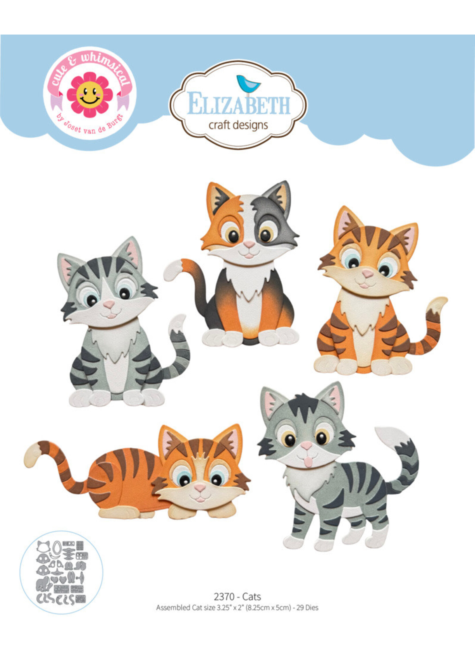 Elizabeth Craft Design ECD Die, 2370 Cats
