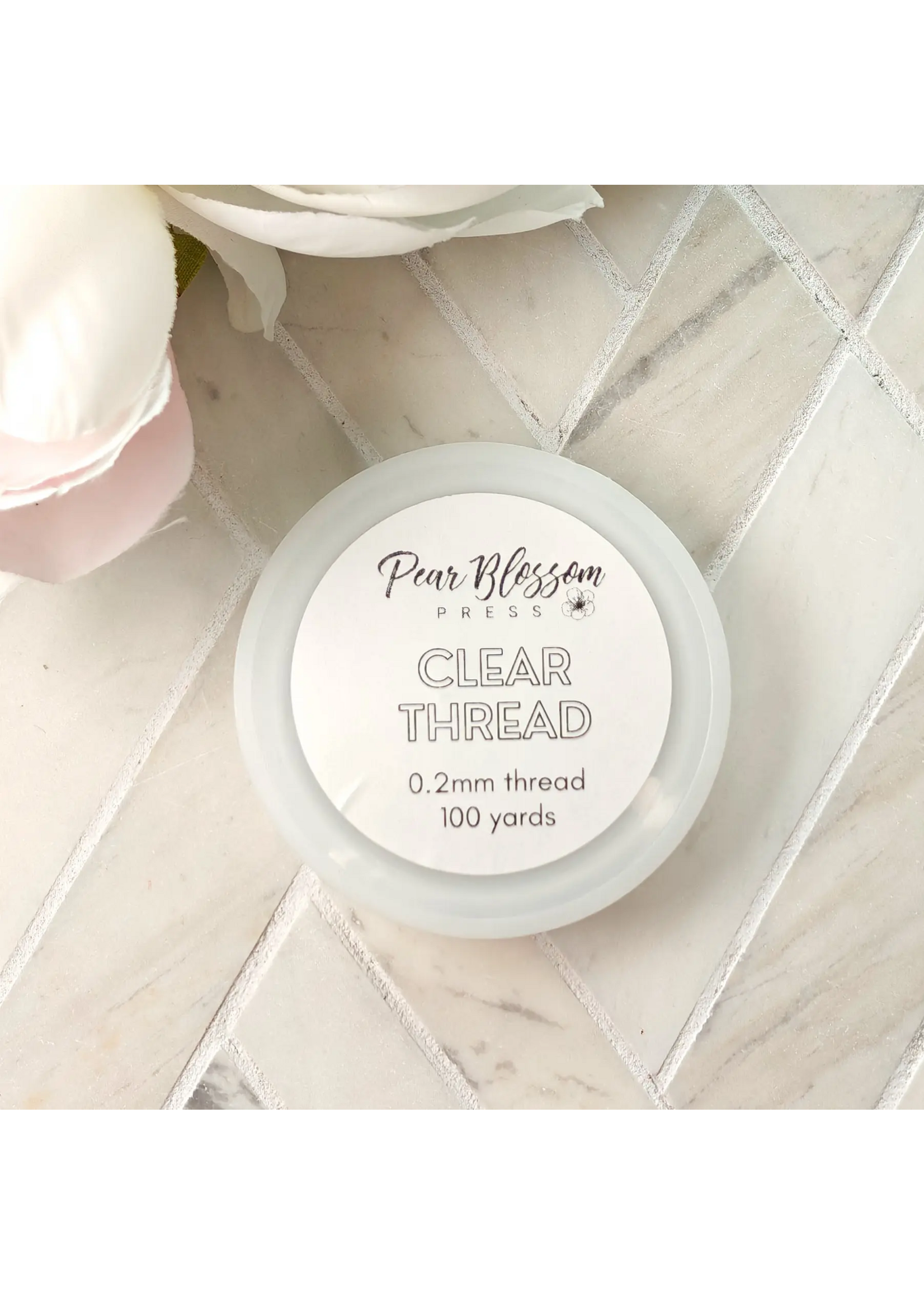 Pear Blossom Pear Blossom Press Clear Thread, .2mm x 100 yards