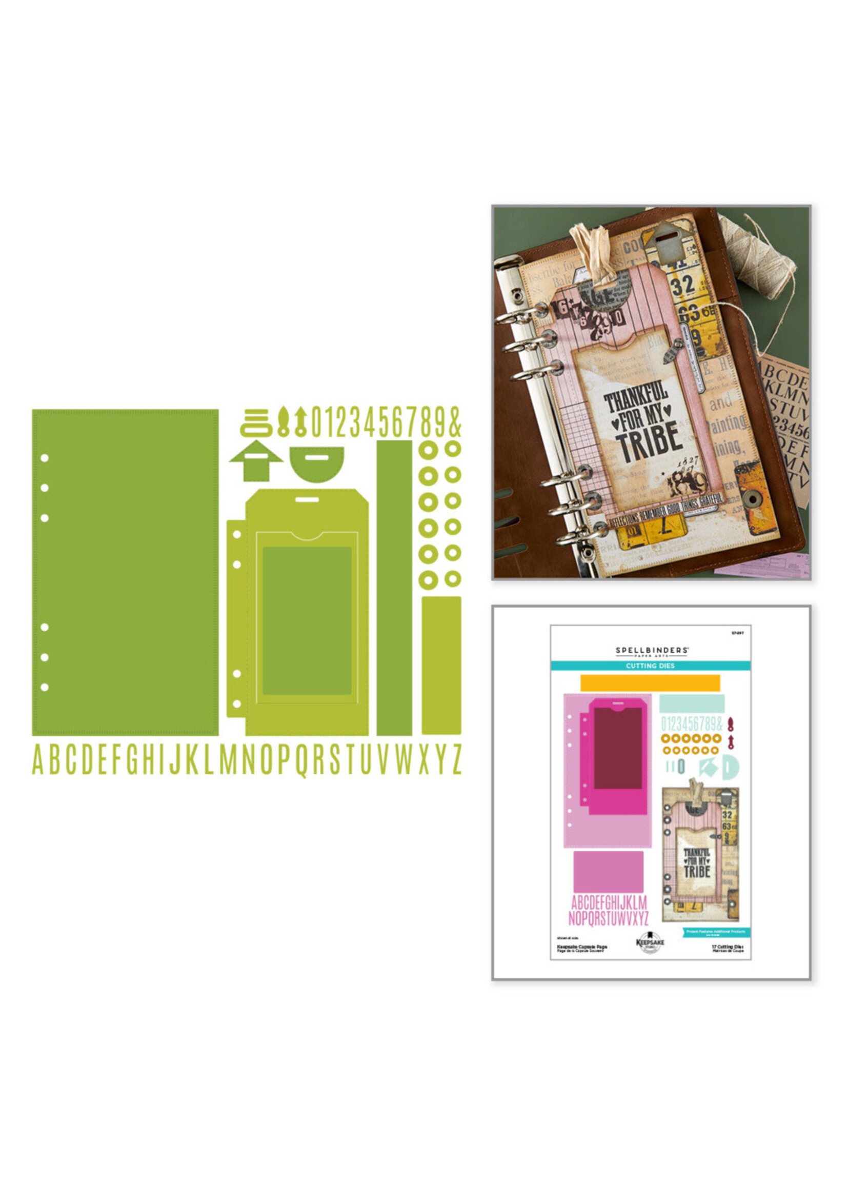 Spellbinders Spellbinders Esther Glas Die, Keepsake Capsule Page