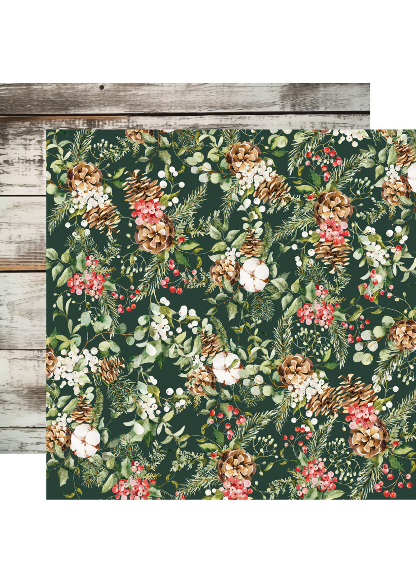 Simple Stories Simple Stories 12x12 Simple Vintage Evergreen Memories, Pine & Petals
