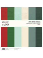 Simple Stories Simple Stories 12x12 Vintage Basics Kit, Simple Vintage Evergreen Memories