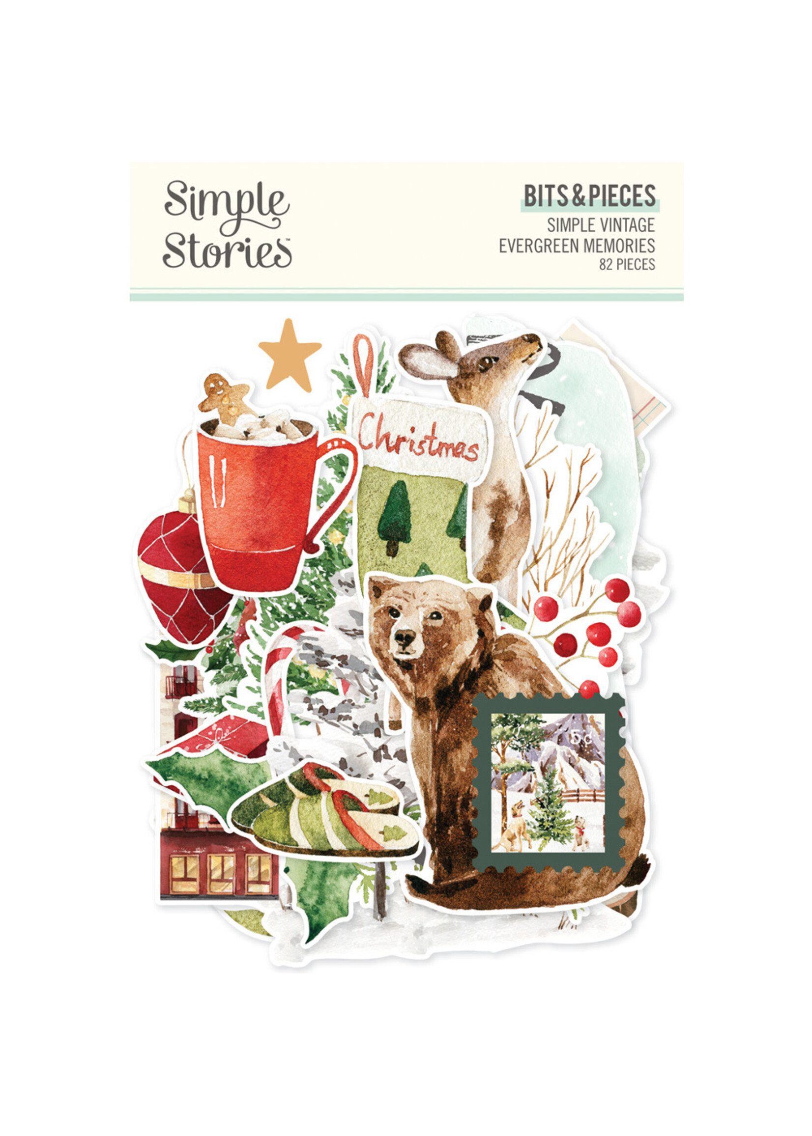 Simple Stories Simple Stories Bits & Pieces, Simple Vintage Evergreen Memories