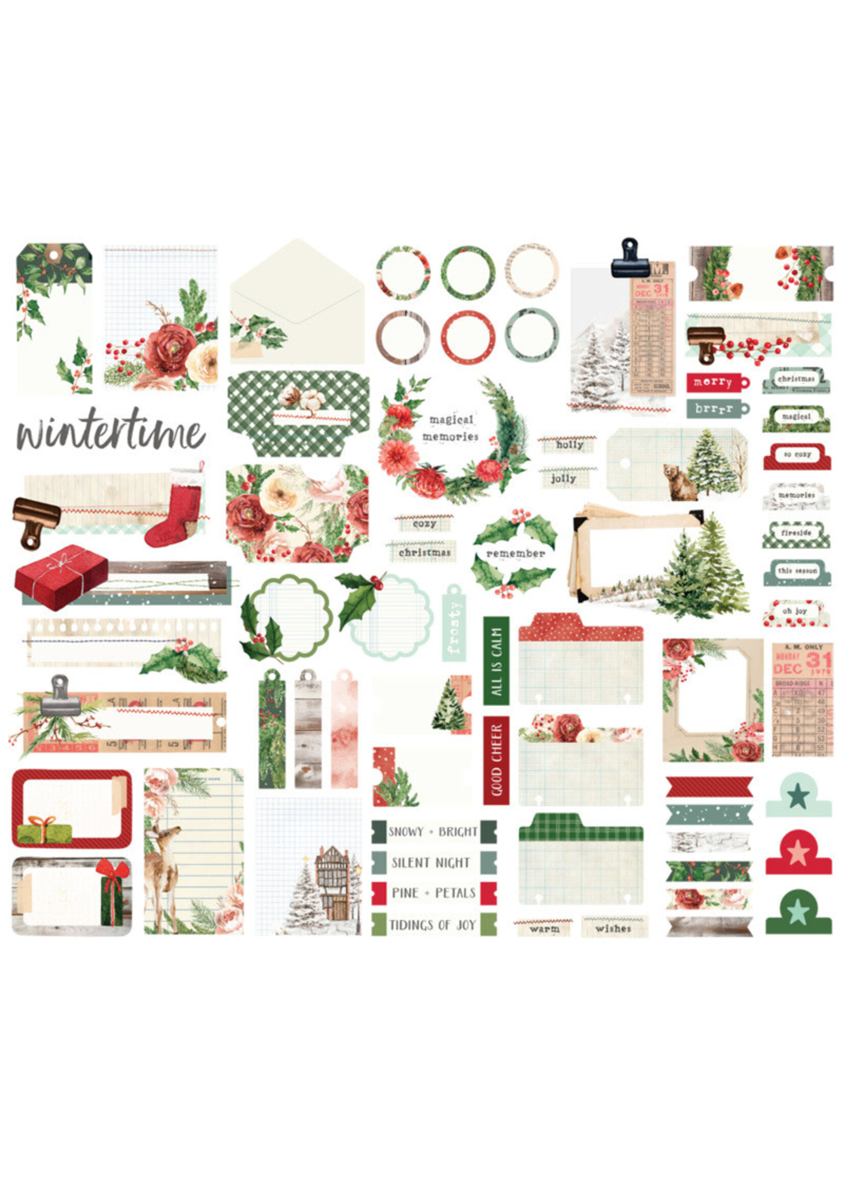 Simple Stories Simple Stories Journal Bits & Pieces, Simple Vintage Evergreen Memories