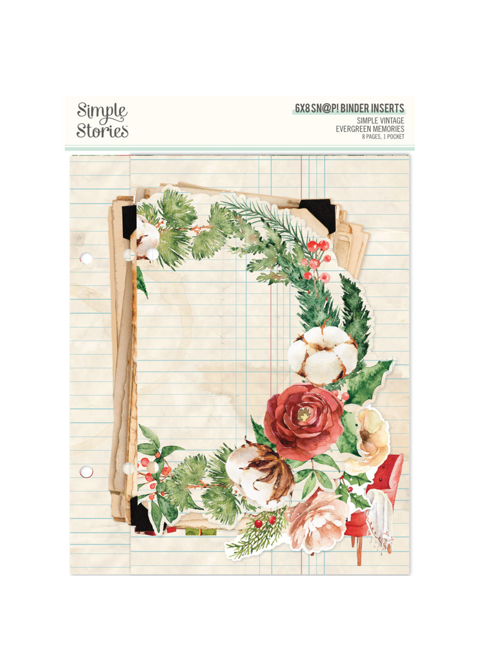 Simple Stories Simple Stories SN@P! 6x8 Binder Inserts, Simple Vintage Evergreen Memories