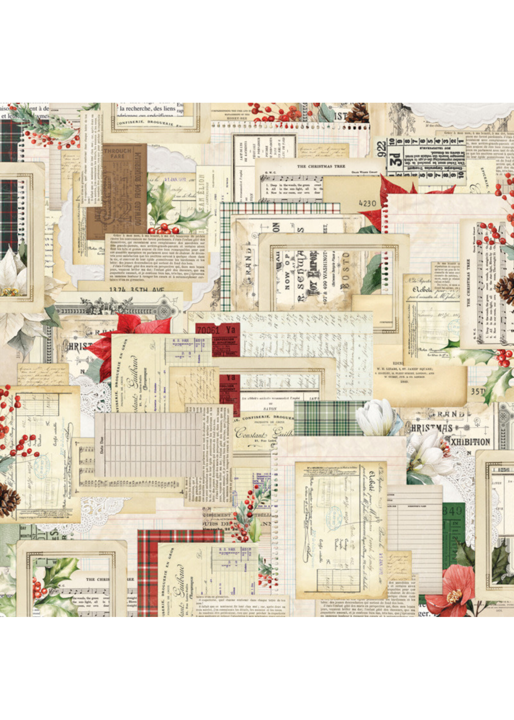 Simple Stories Simple Stories 12x12 Simple Vintage Old-Fashioned Christmas, Combo Elements