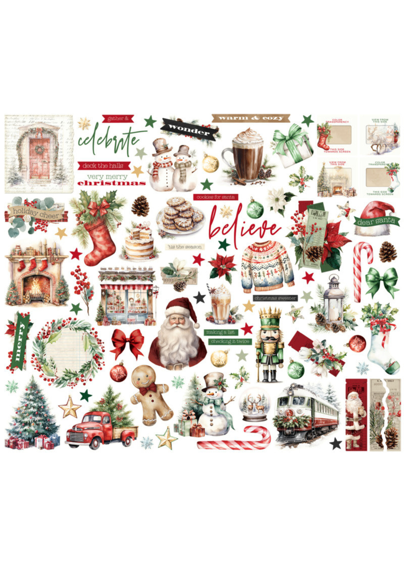 Simple Stories Simple Stories Bits & Pieces, Simple Vintage Old-Fashioned Christmas