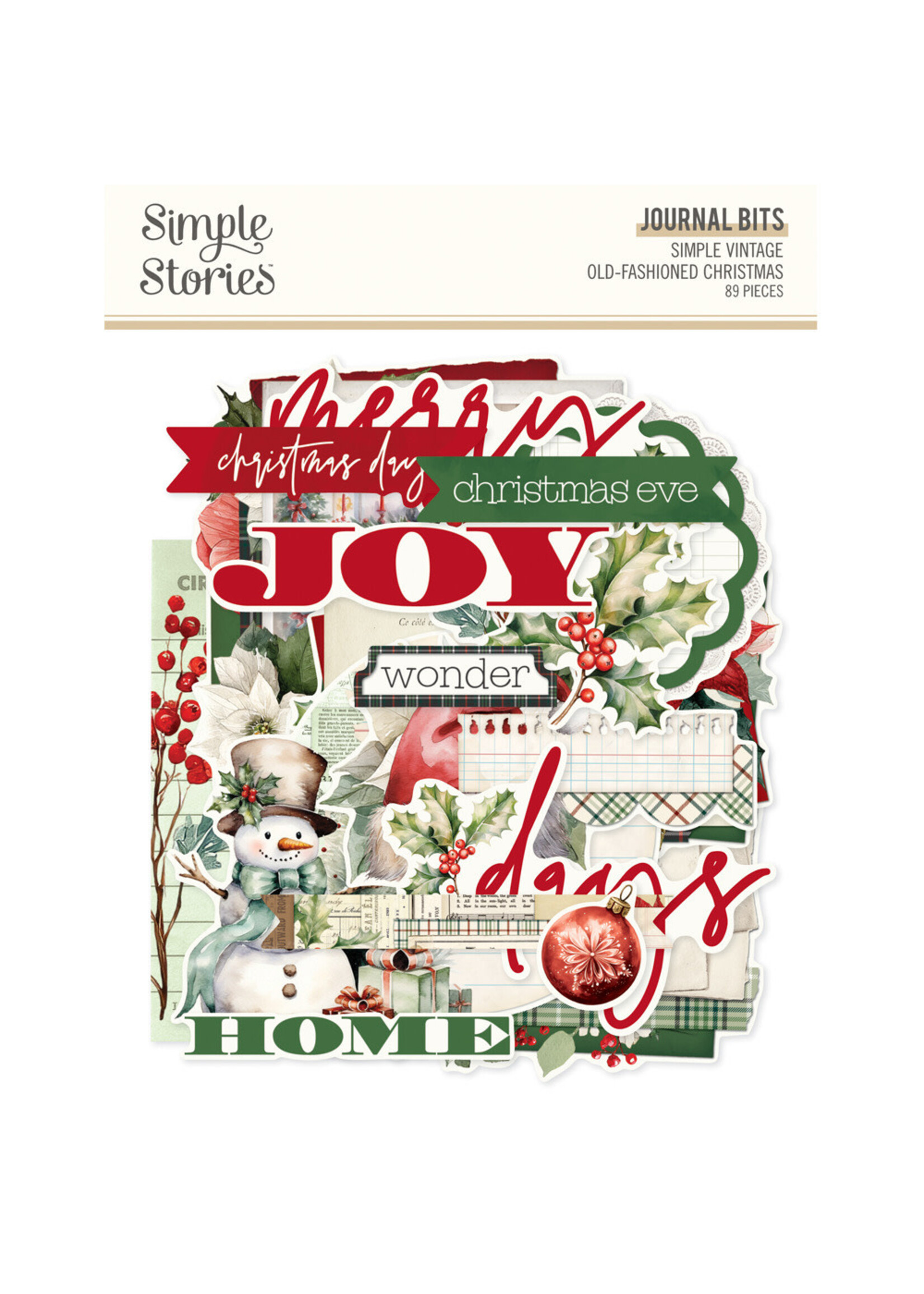 Simple Stories Simple Stories Journal Bits & Pieces, Simple Vintage Old-Fashioned Christmas
